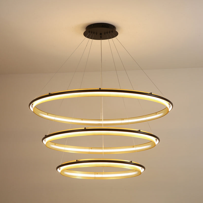 Acrylic LED Round Chandelier - Letslighting