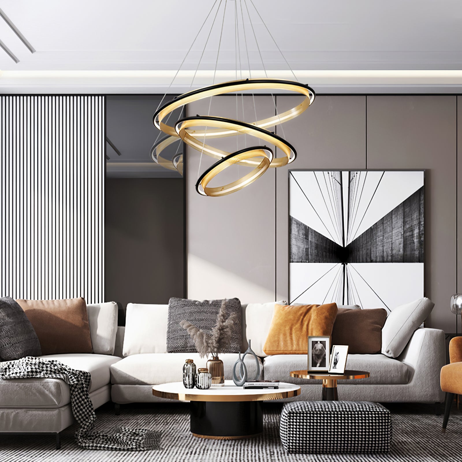 Acrylic LED Round Chandelier - Letslighting
