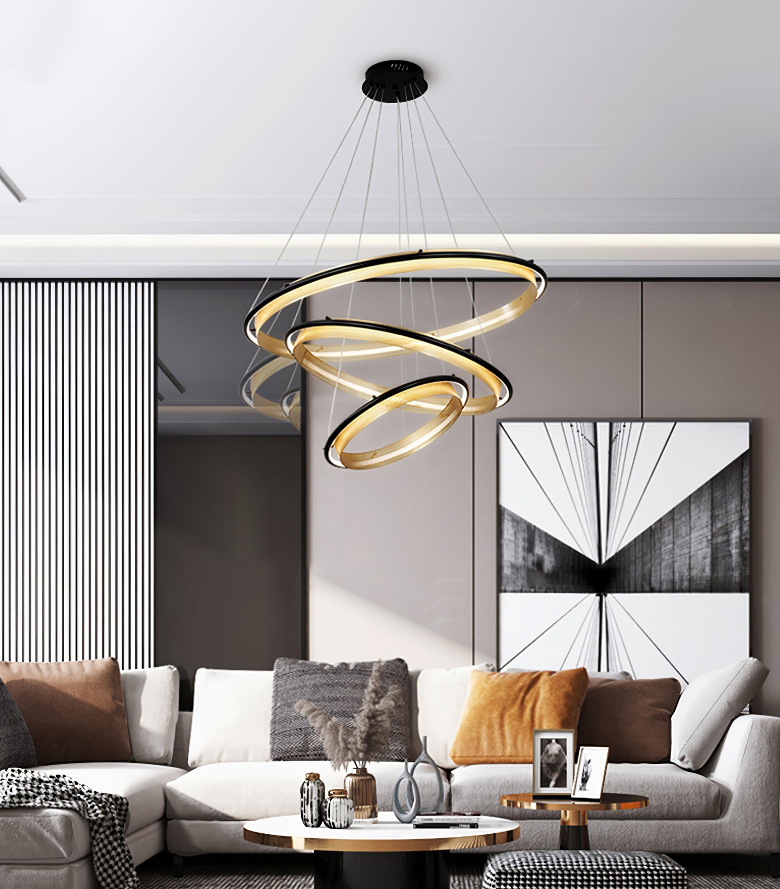 Acrylic LED Round Chandelier - Letslighting