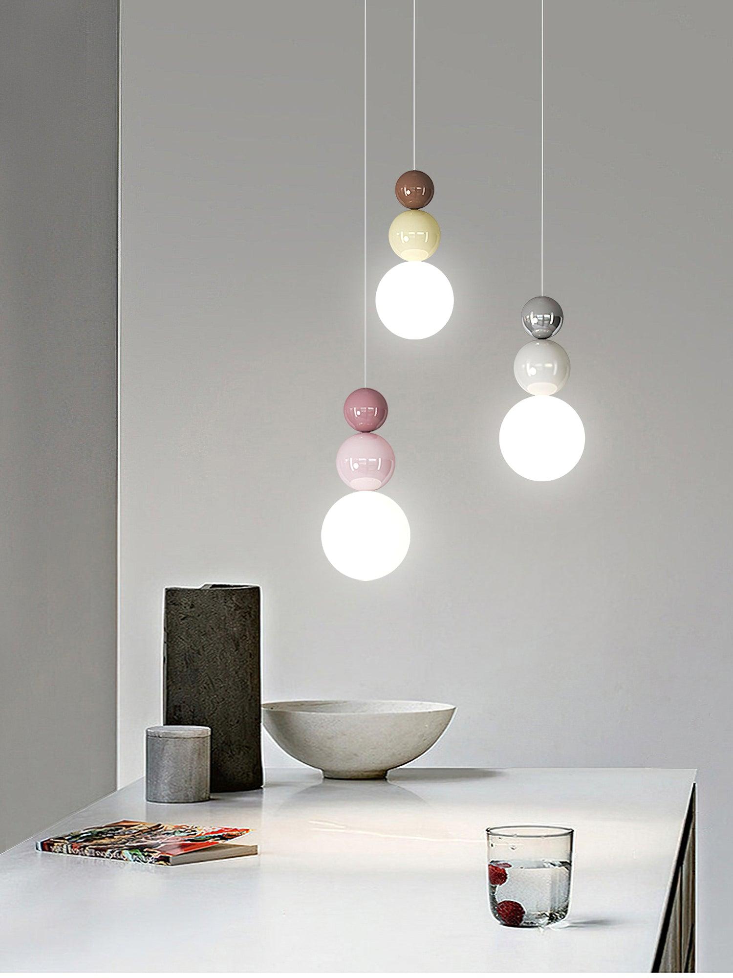 Acrylic Three Ball Pendant Lamp - Letslighting