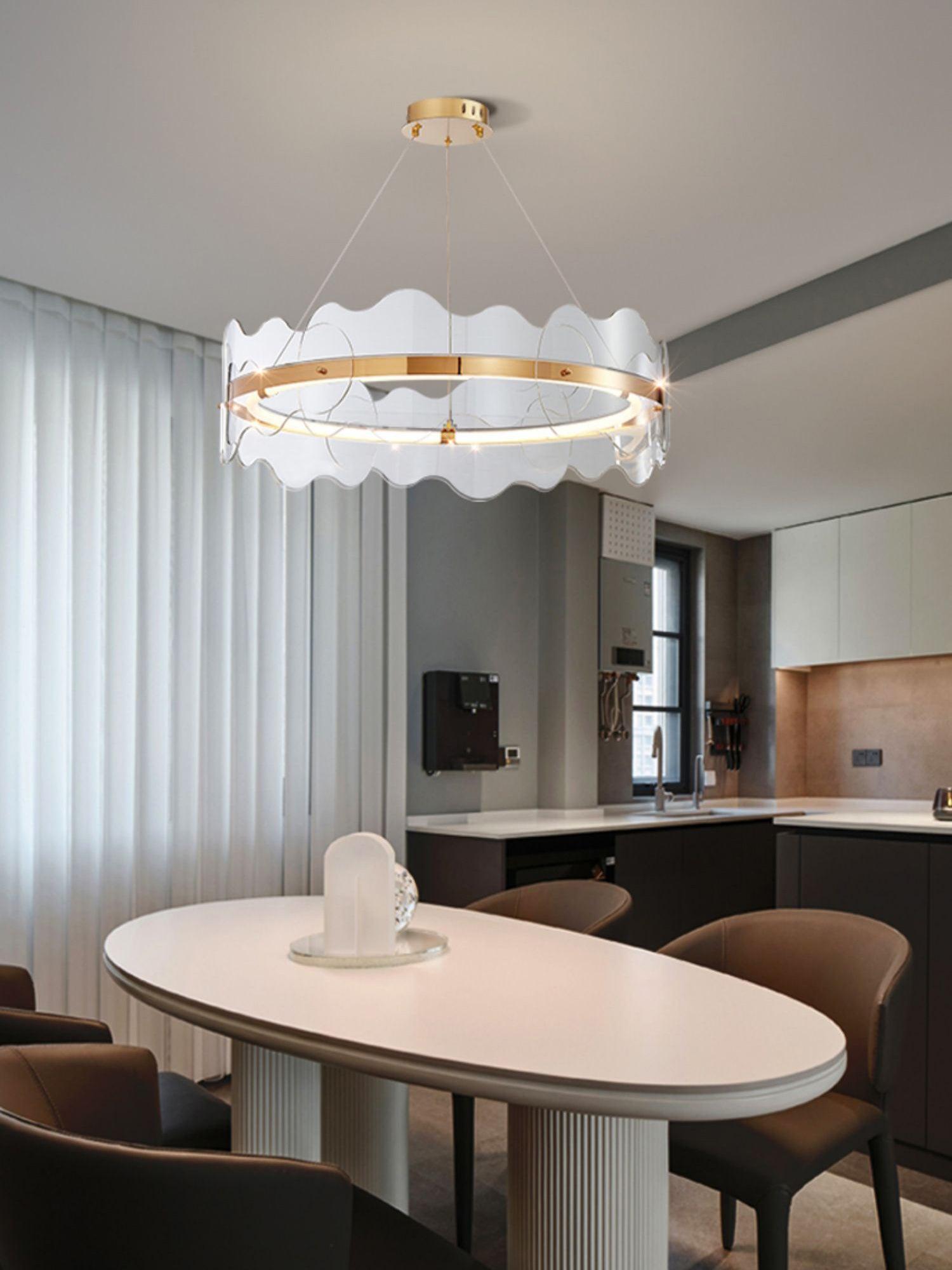Acrylic Wave Chandelier - Letslighting