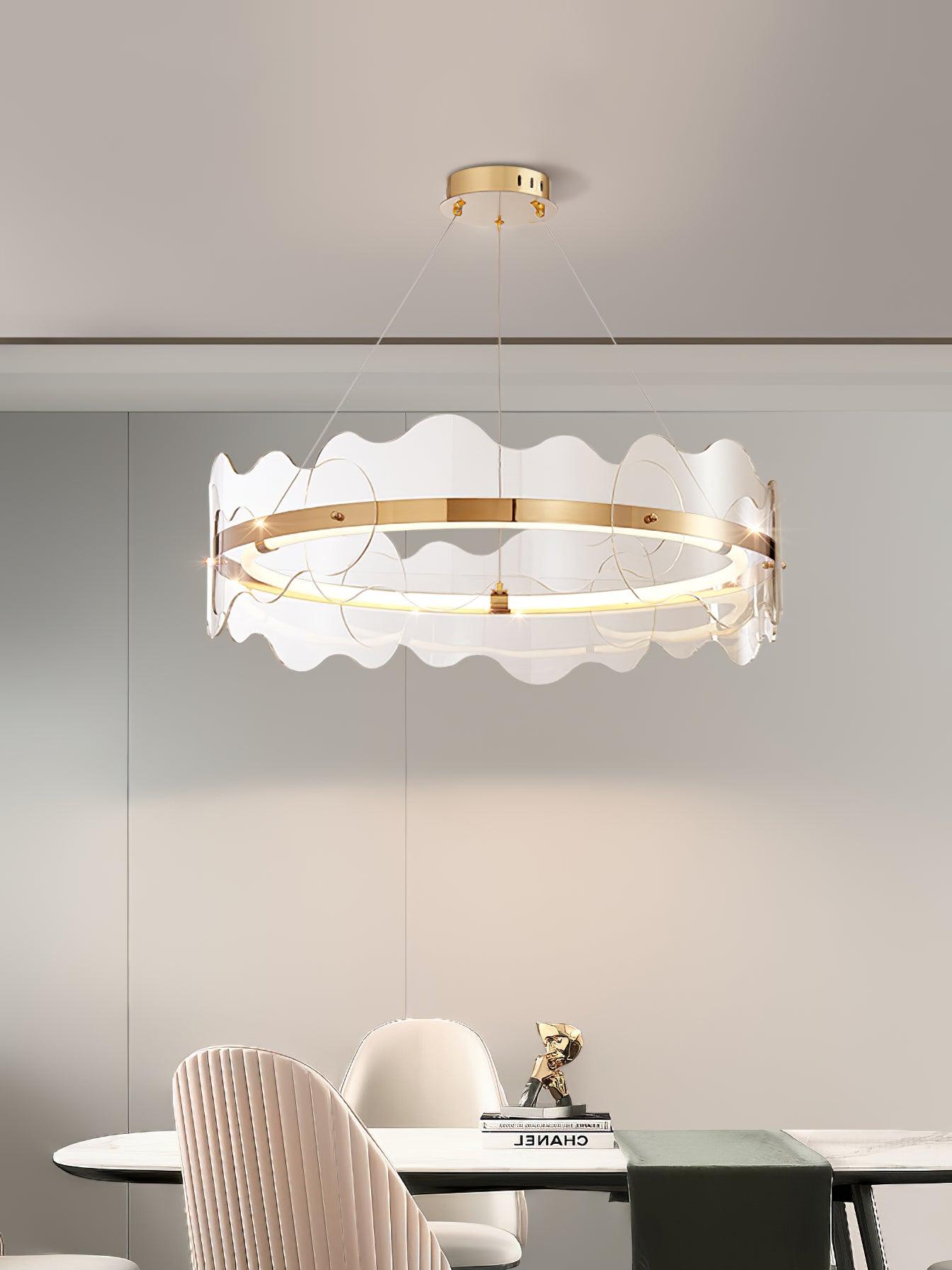 Acrylic Wave Chandelier - Letslighting