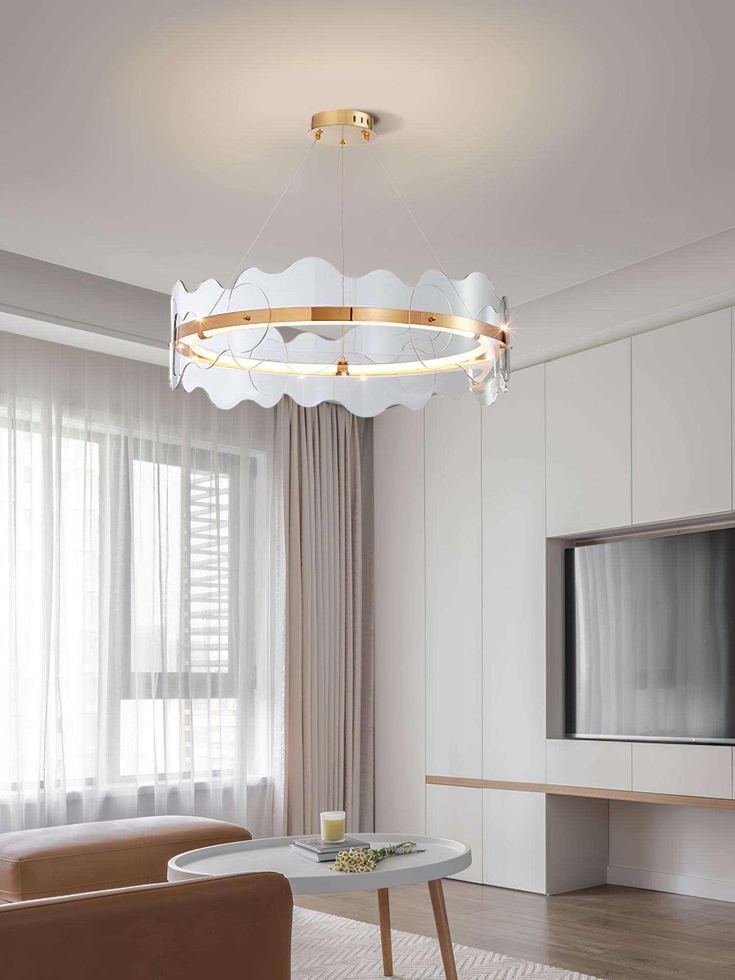 Acrylic Wave Chandelier - Letslighting