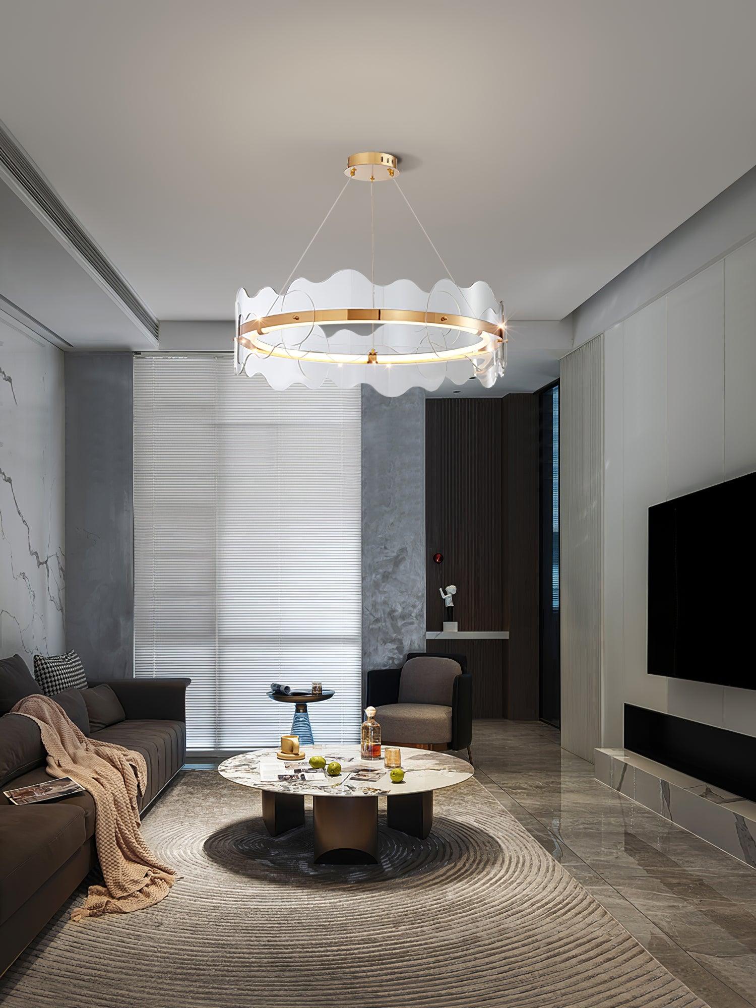 Acrylic Wave Chandelier - Letslighting