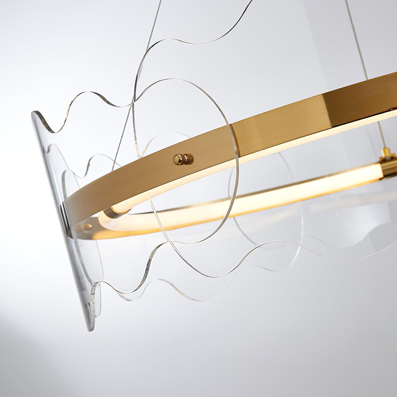Acrylic Wave Chandelier - Letslighting