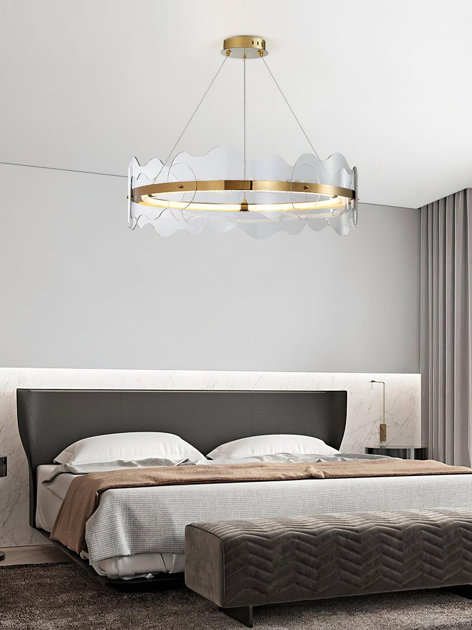 Acrylic Wave Chandelier - Letslighting