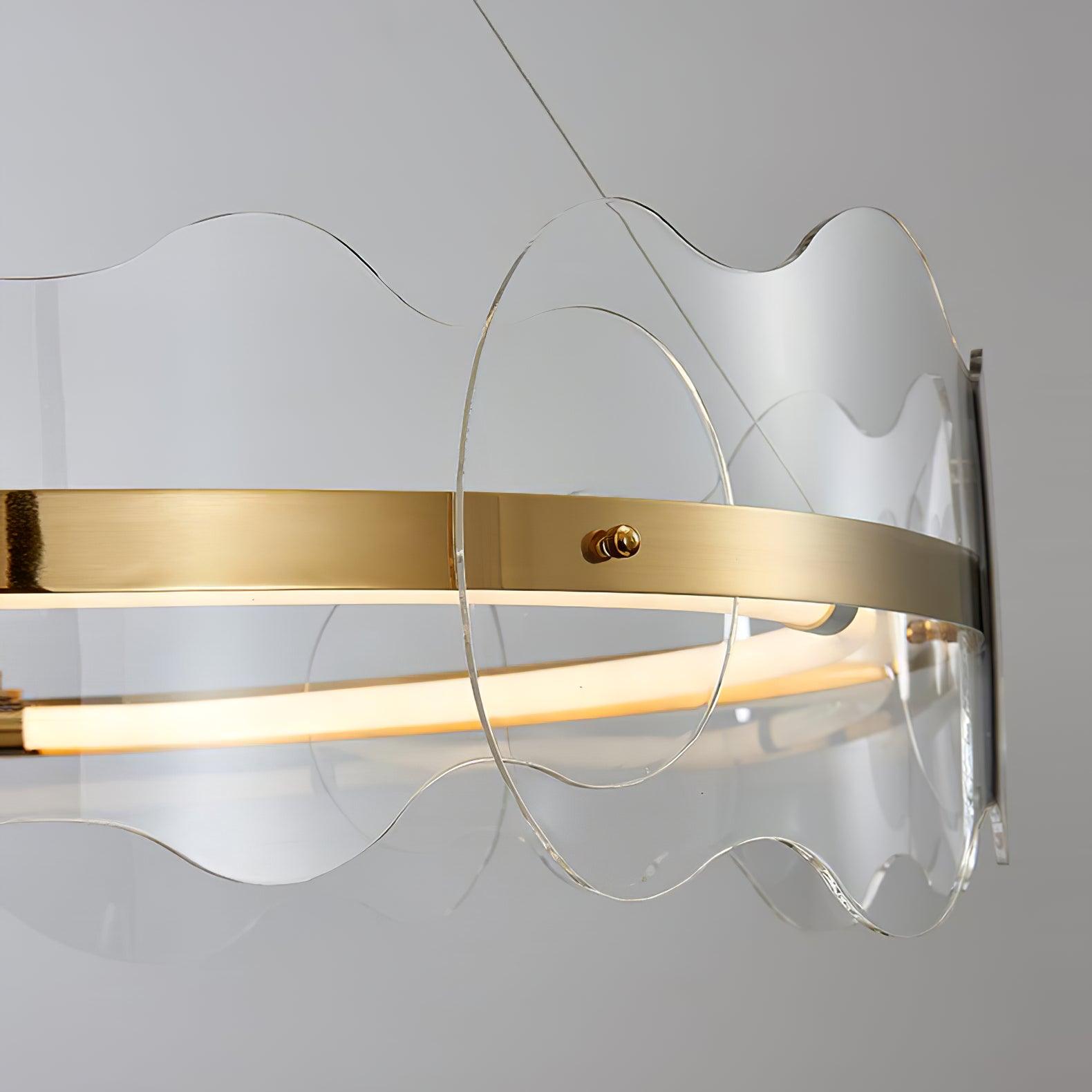 Acrylic Wave Chandelier - Letslighting