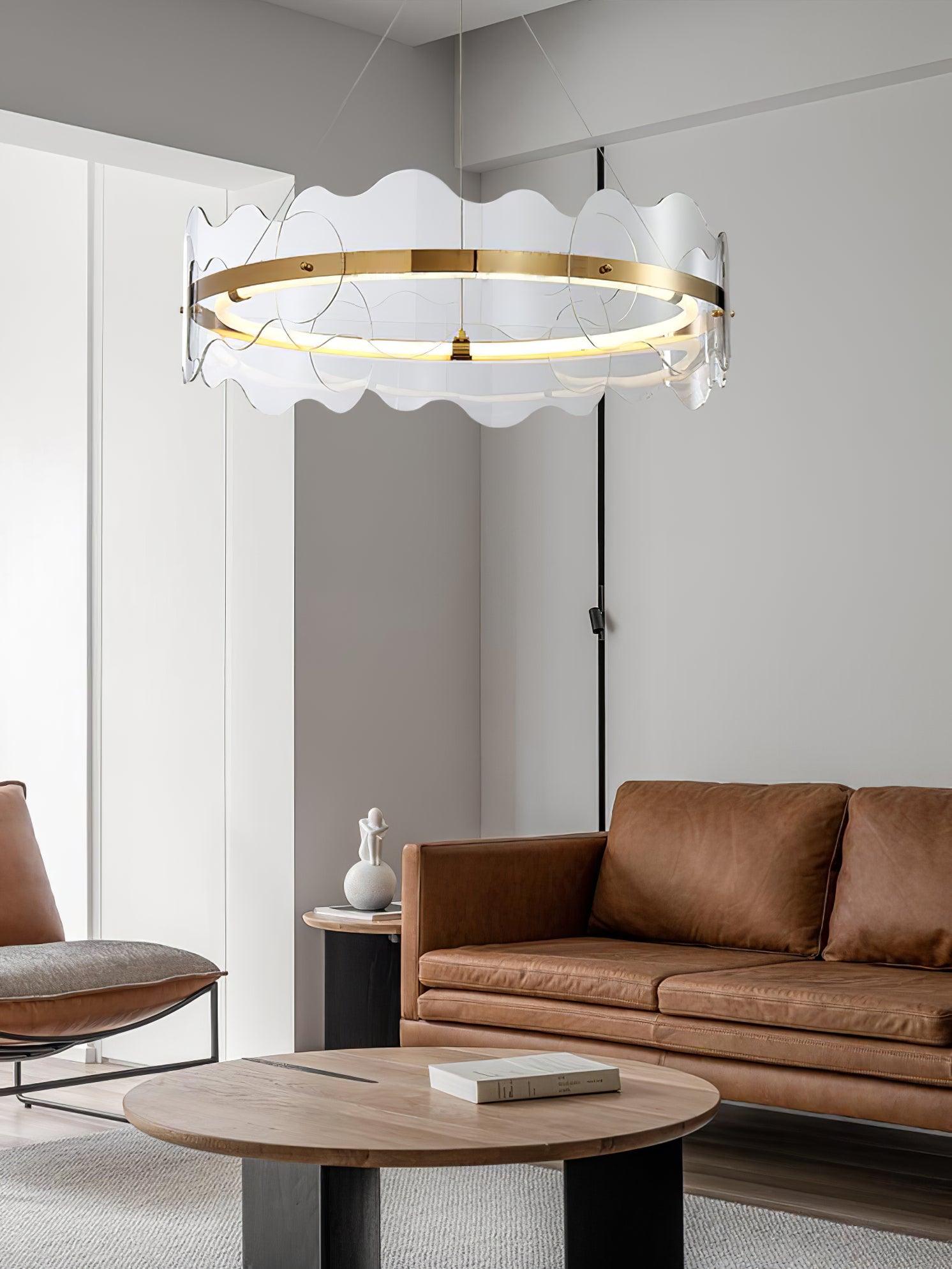 Acrylic Wave Chandelier - Letslighting