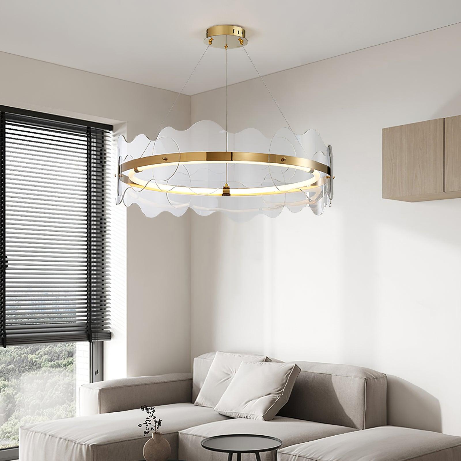 Acrylic Wave Chandelier - Letslighting