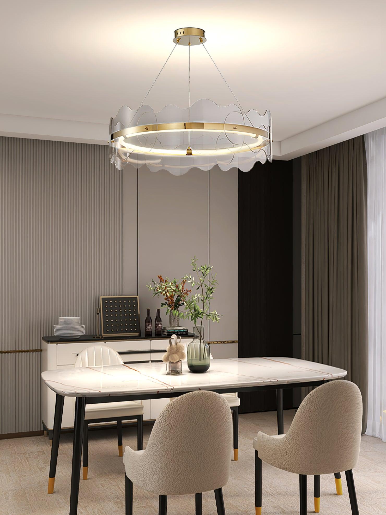 Acrylic Wave Chandelier - Letslighting