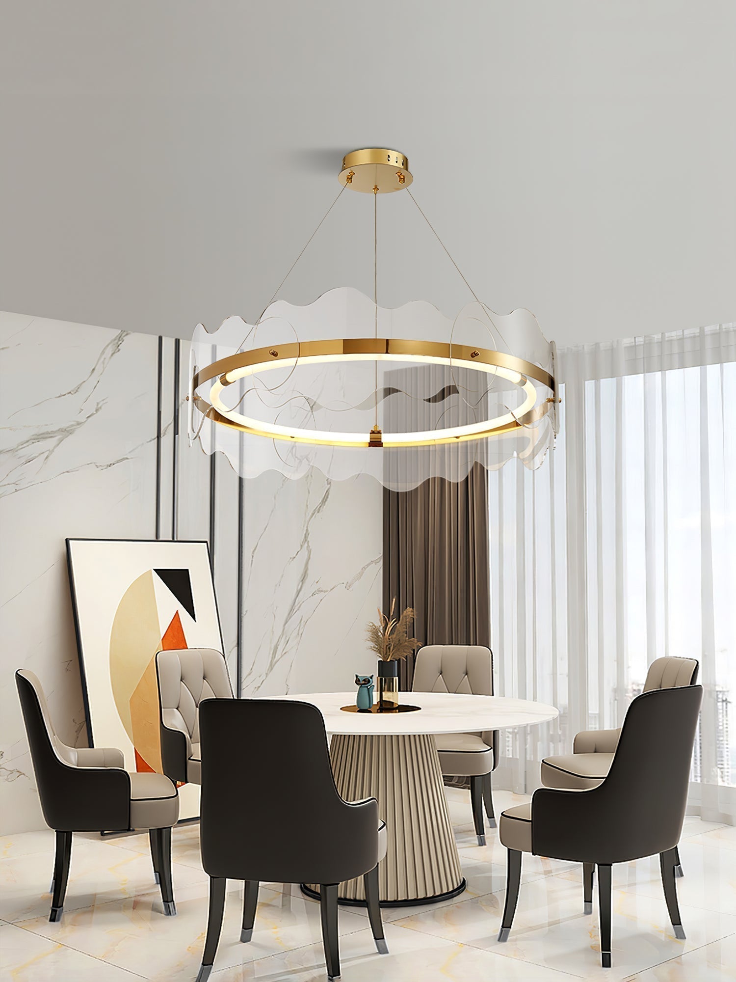 Acrylic Wave Chandelier - Letslighting