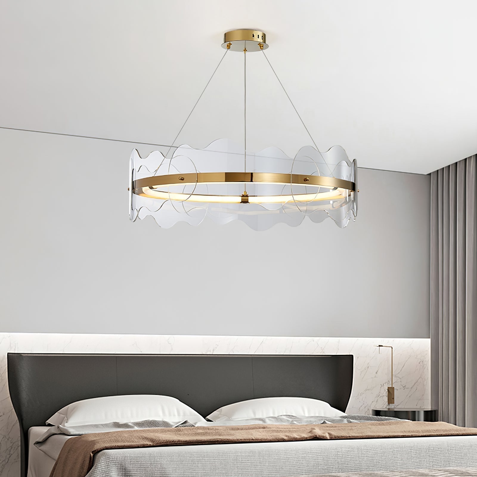 Acrylic Wave Chandelier - Letslighting
