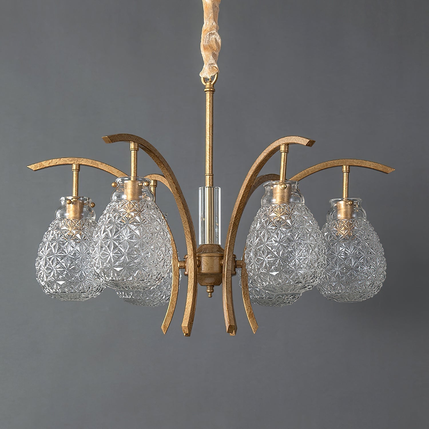 Adams Postmodern Luxury Glass Chandelier - Lamp Copper