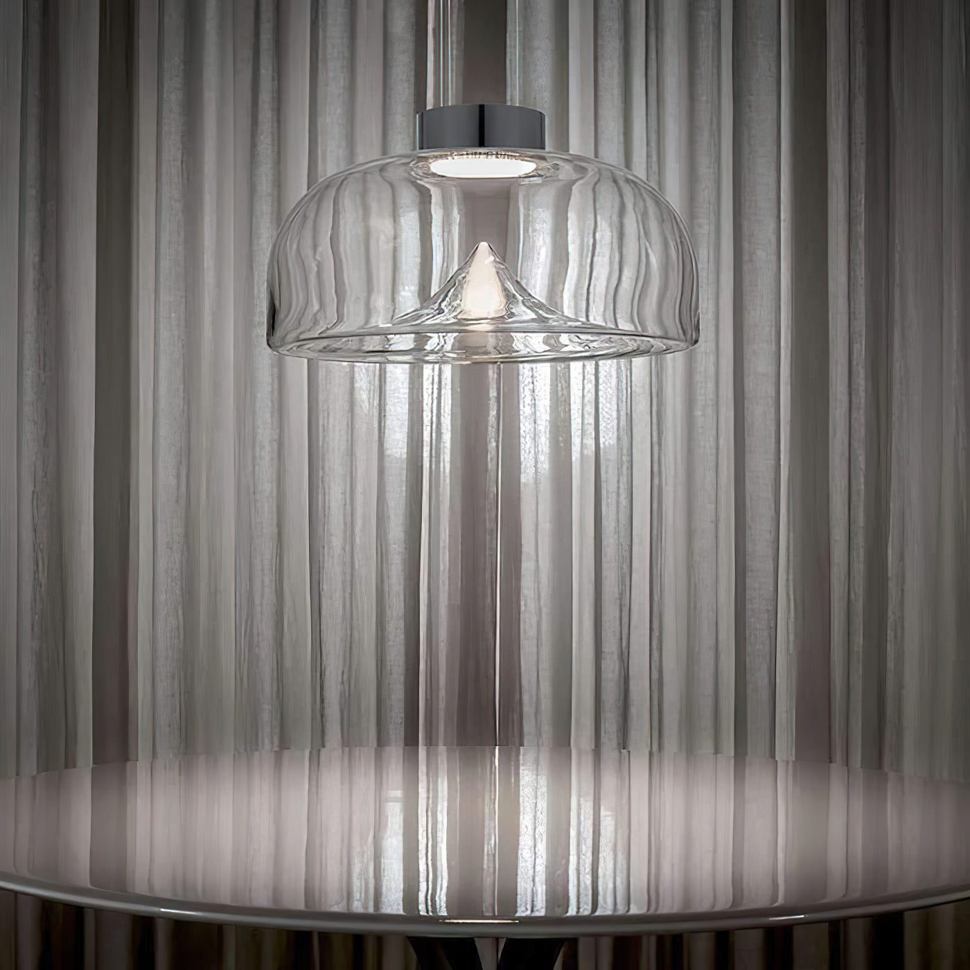 Aella Modern Minimalist Glass Pendant Light - Lamp Copper