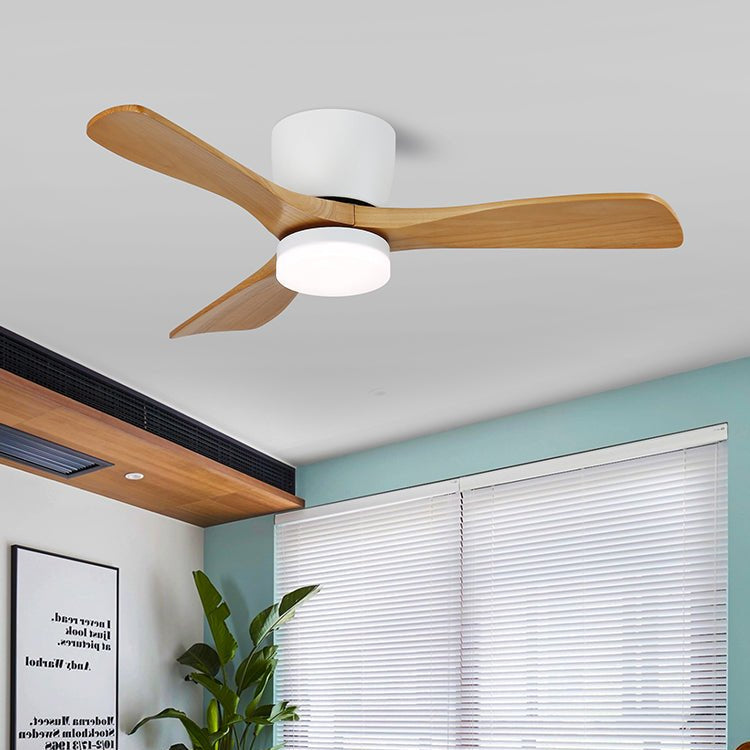 Diagrama que ilustra las dimensiones del ventilador Brinor de 106cm con luz
