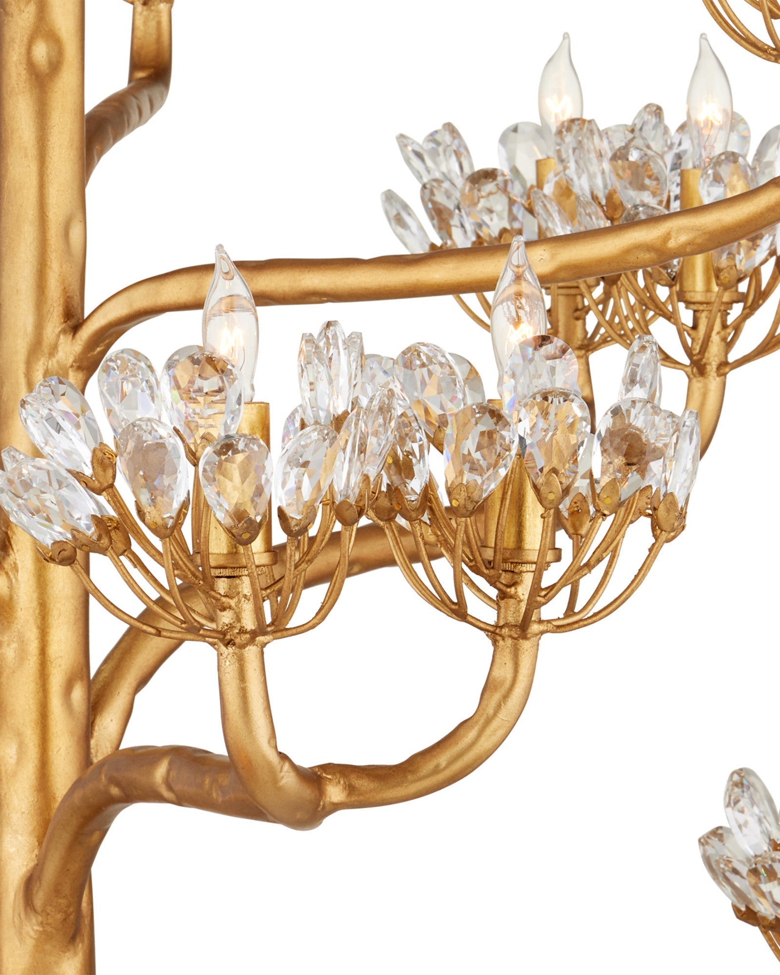 Agave Postmodern Luxury Americana Crystal Chandelier - Lamp Copper