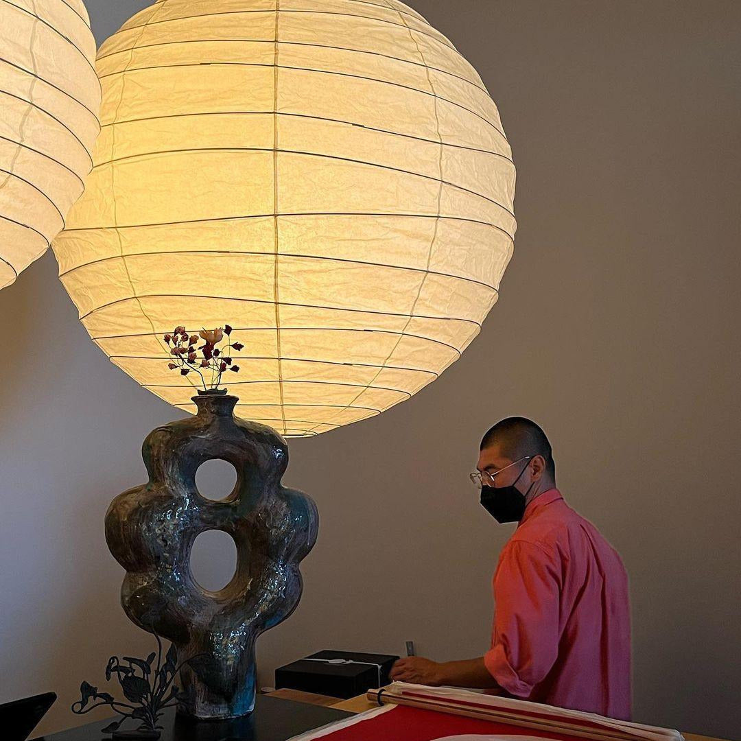 Ritta Lámpara Colgante de Papel Japonés en Forma de Globo