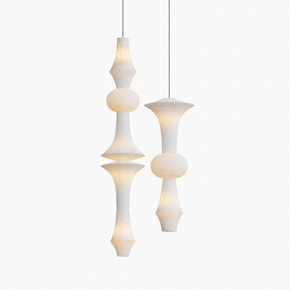 Zyora Sculptural Paper Pendant Lamp - Letslighting