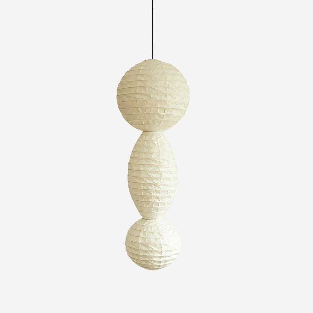 Ritta Lámpara Colgante de Linterna de Papel Estilo Wabi-sabi