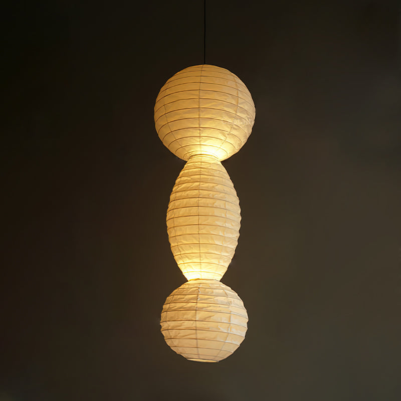 Ritta Lámpara Colgante de Linterna de Papel Estilo Wabi-sabi