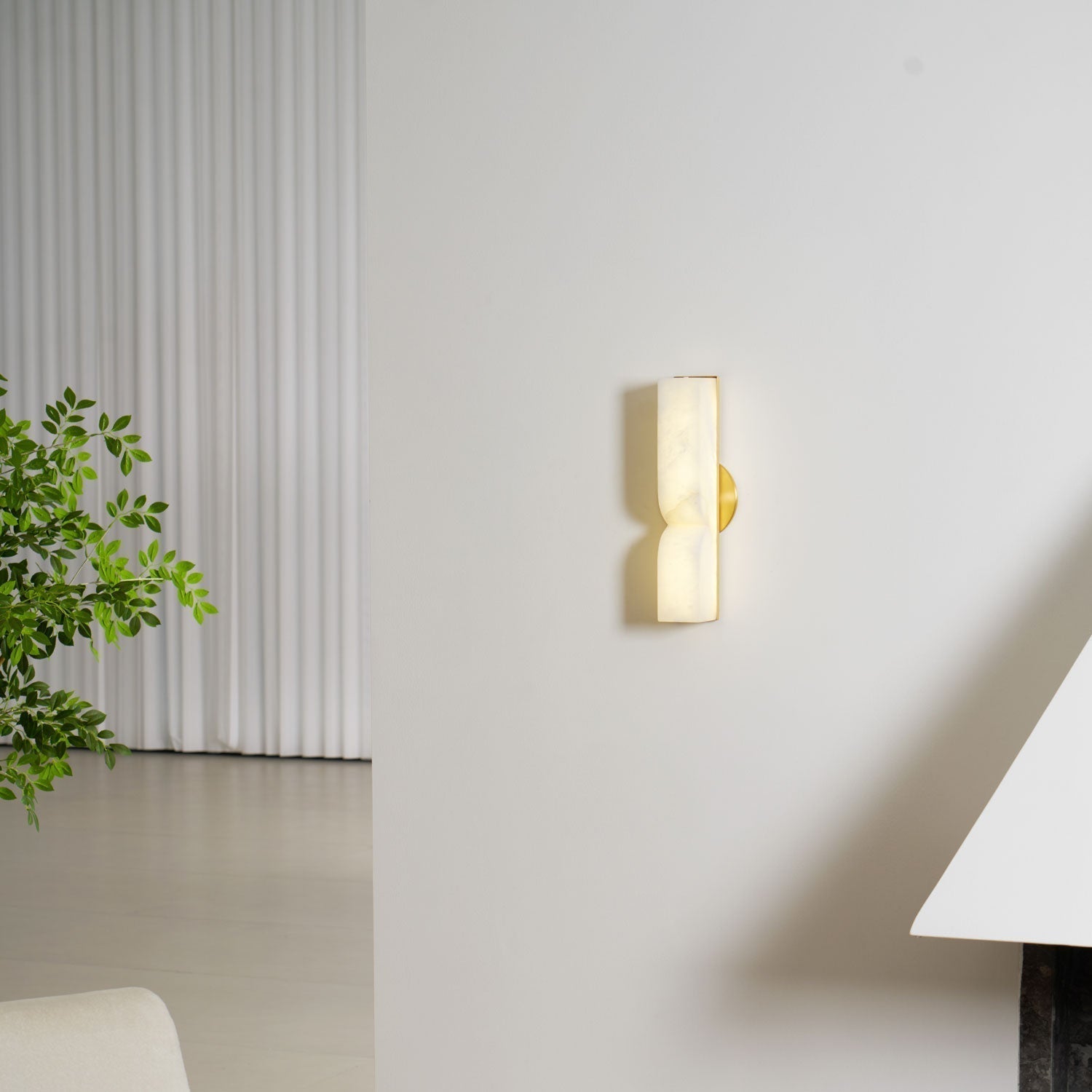 Lunaris Alabaster Rectangular Wall Lamp - Letslighting