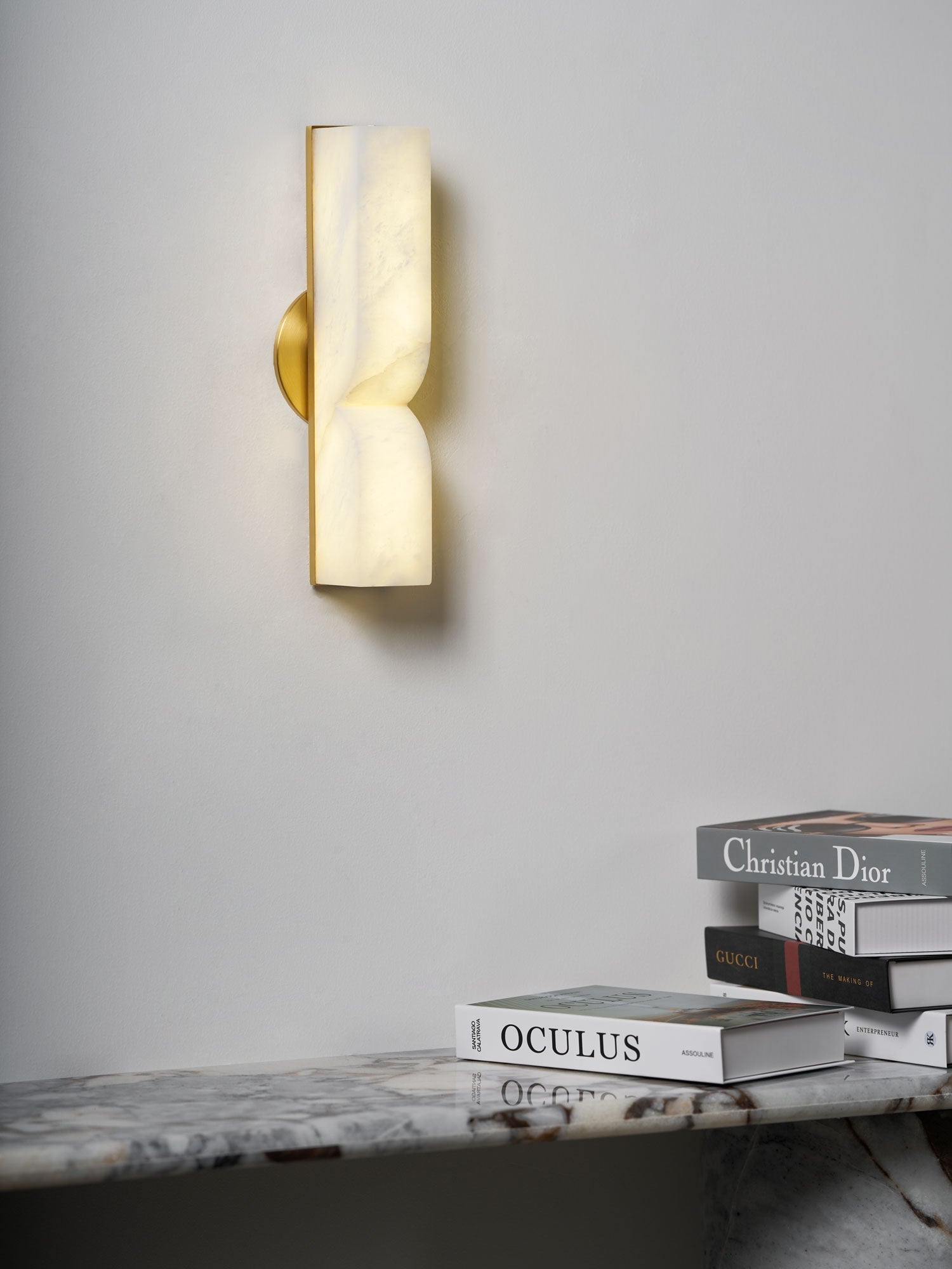 Lunaris Alabaster Rectangular Wall Lamp - Letslighting