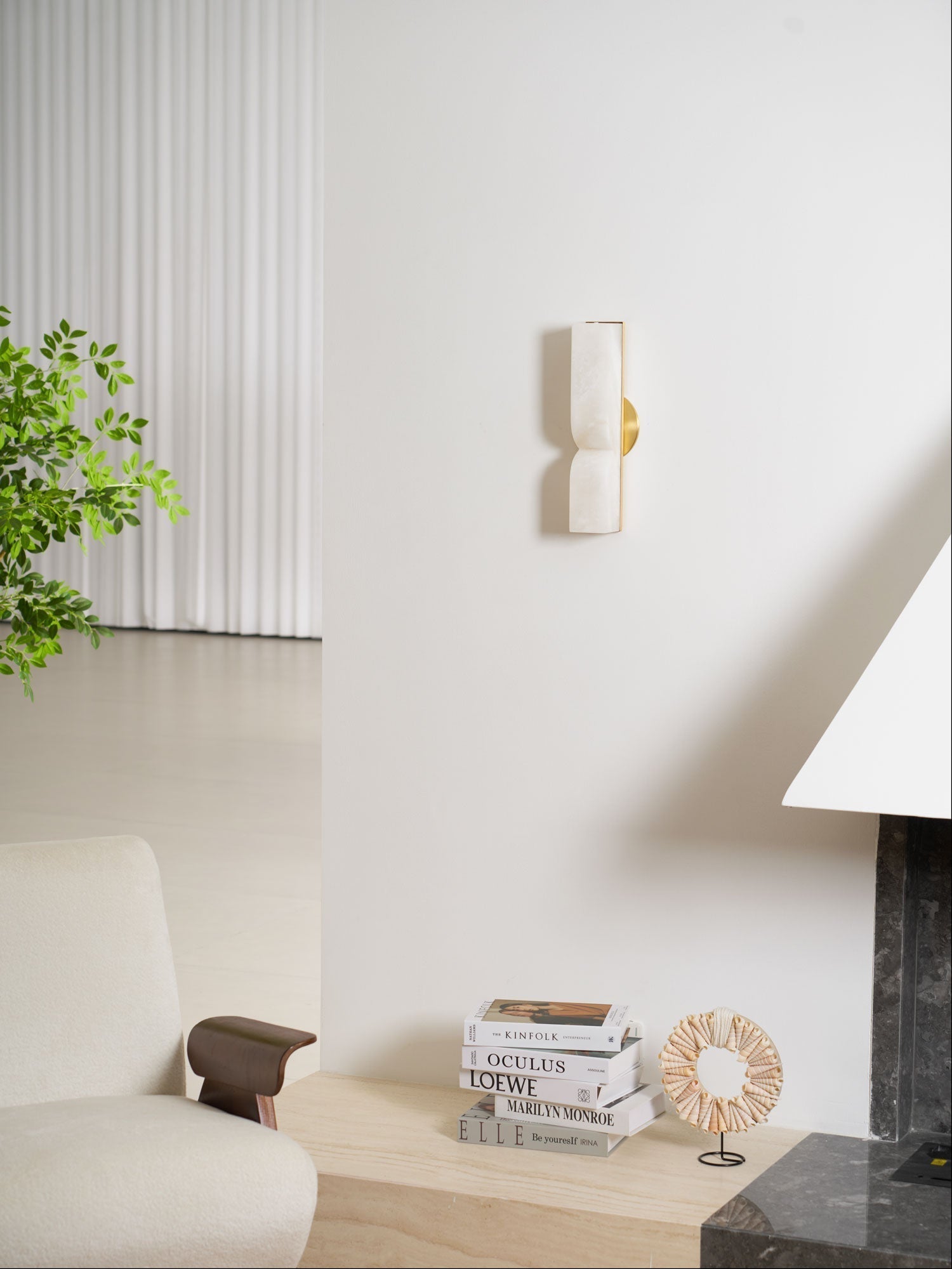 Lunaris Alabaster Rectangular Wall Lamp - Letslighting