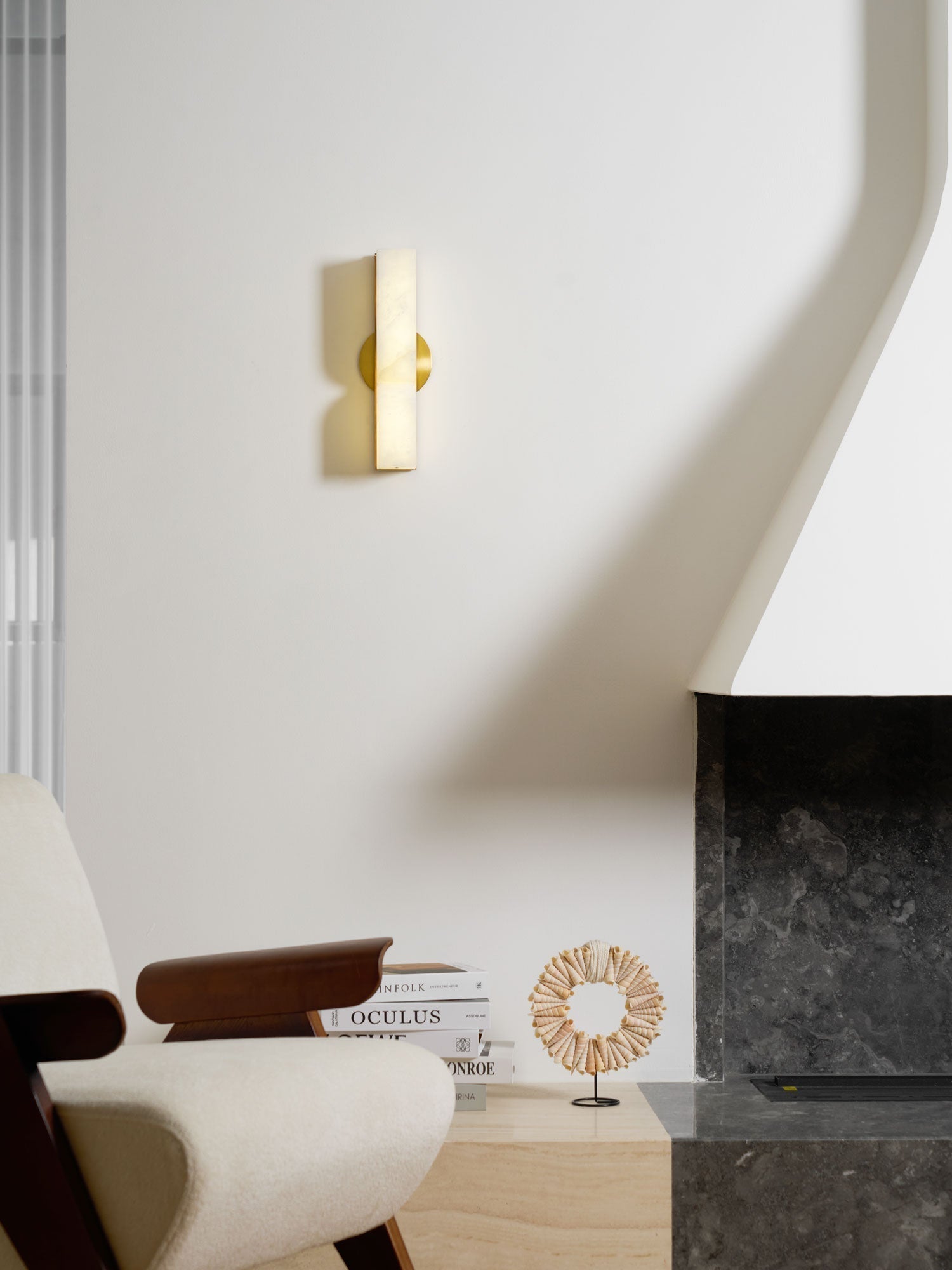 Lunaris Alabaster Rectangular Wall Lamp - Letslighting