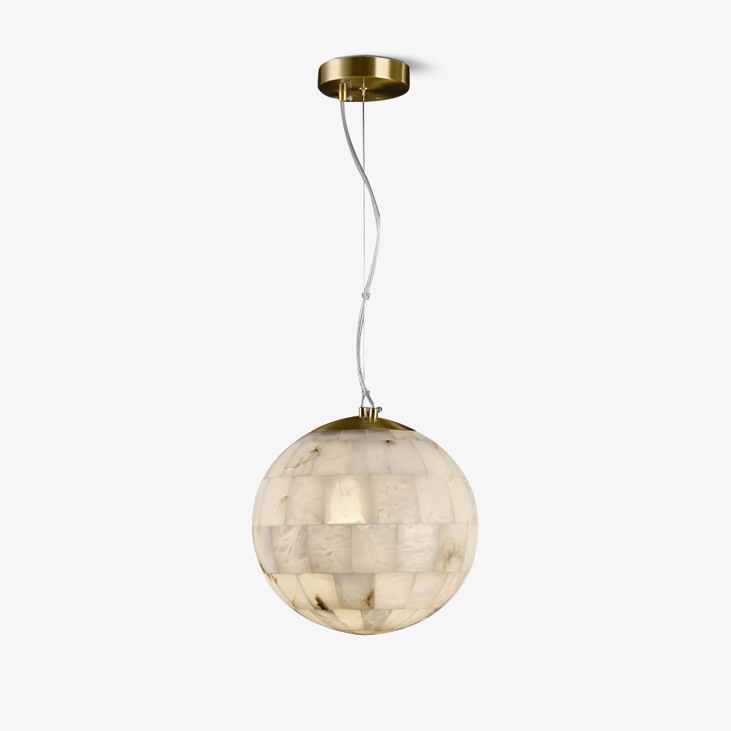 Isolde Alabaster Globe Pendant Light - Letslighting