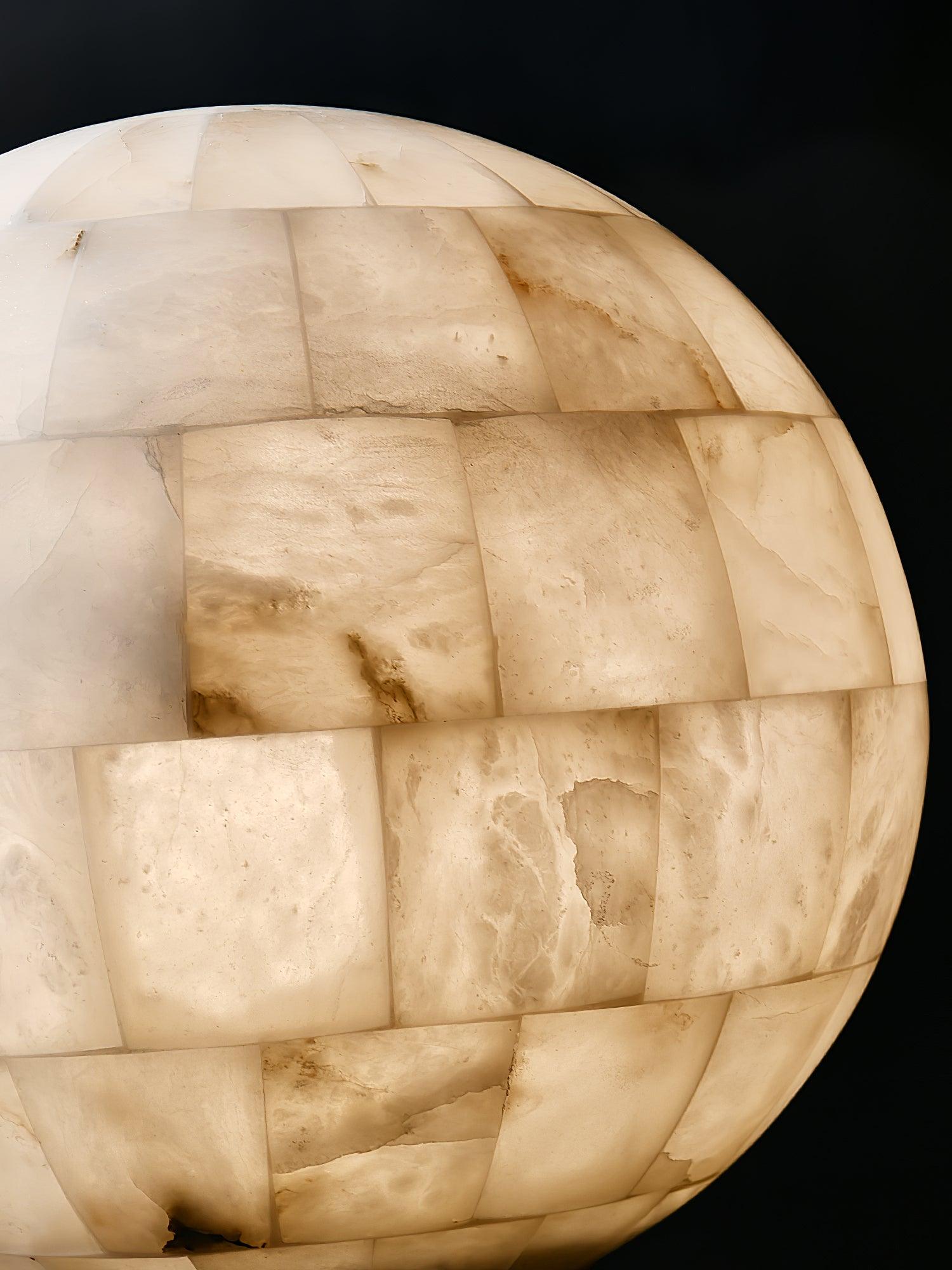 Isolde Alabaster Globe Pendant Light - Letslighting