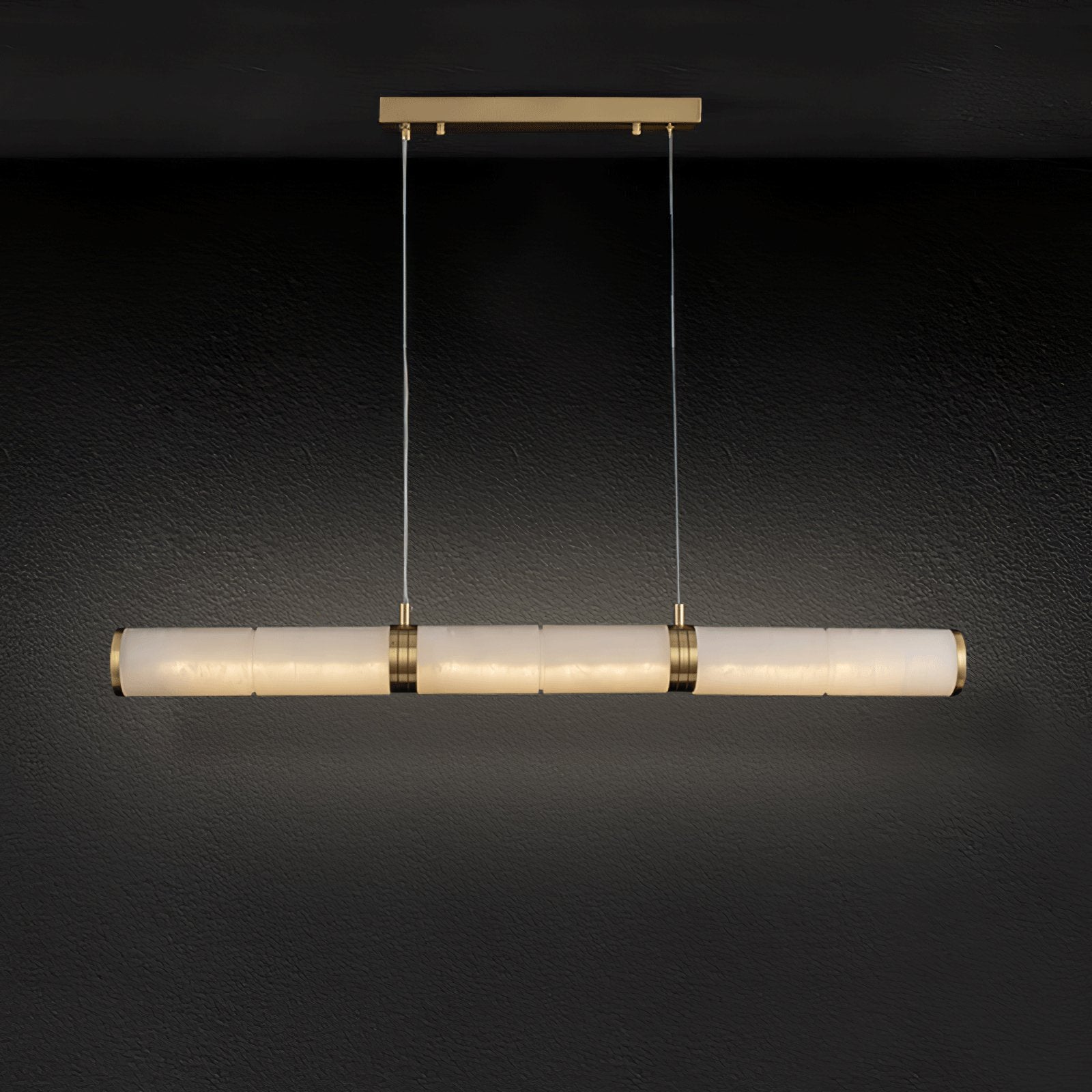 Eira Minimalist Alabaster Linear Pendant Light - Letslighting