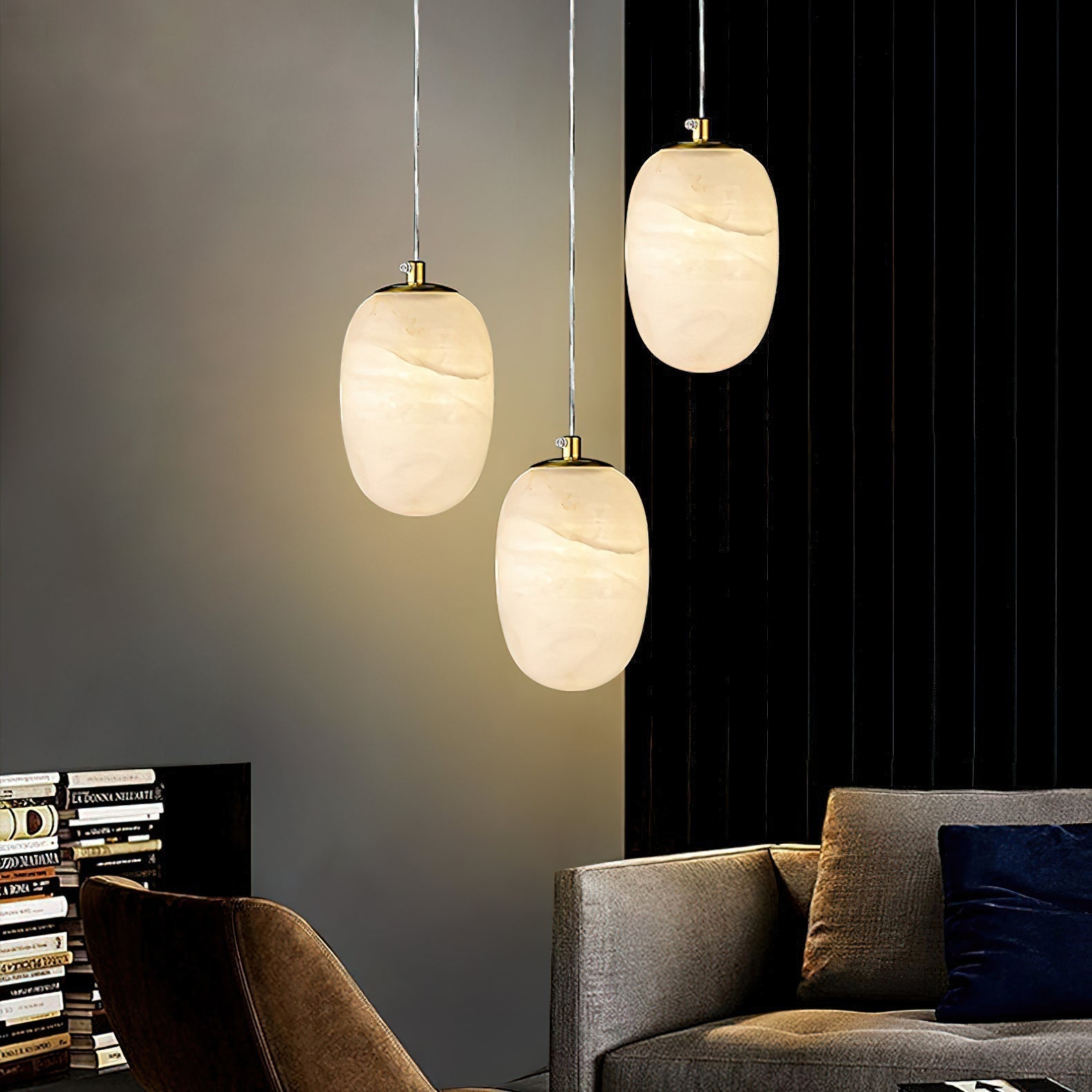 Ildvuvyd Minimalist Bedside Brass Pendant Light - Lamp Copper