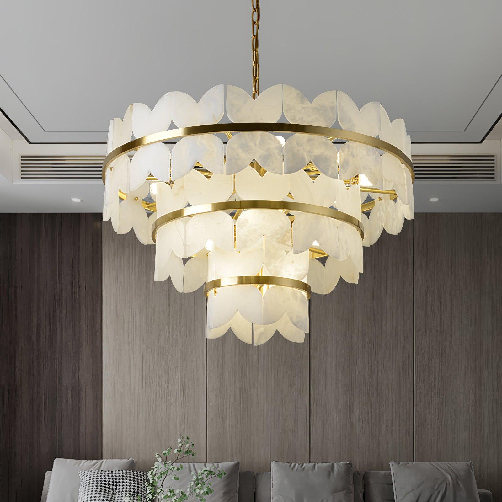 Seraphina Vintage Alabaster Chandelier - Letslighting