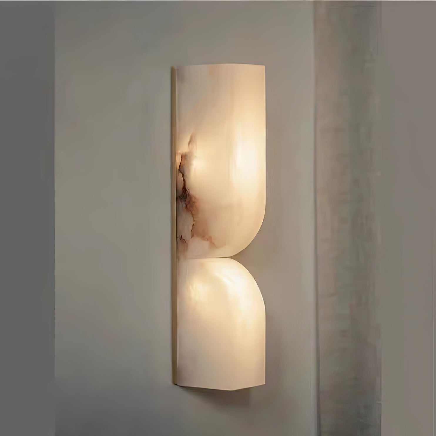 Lunaris Alabaster Rectangular Wall Lamp - Letslighting