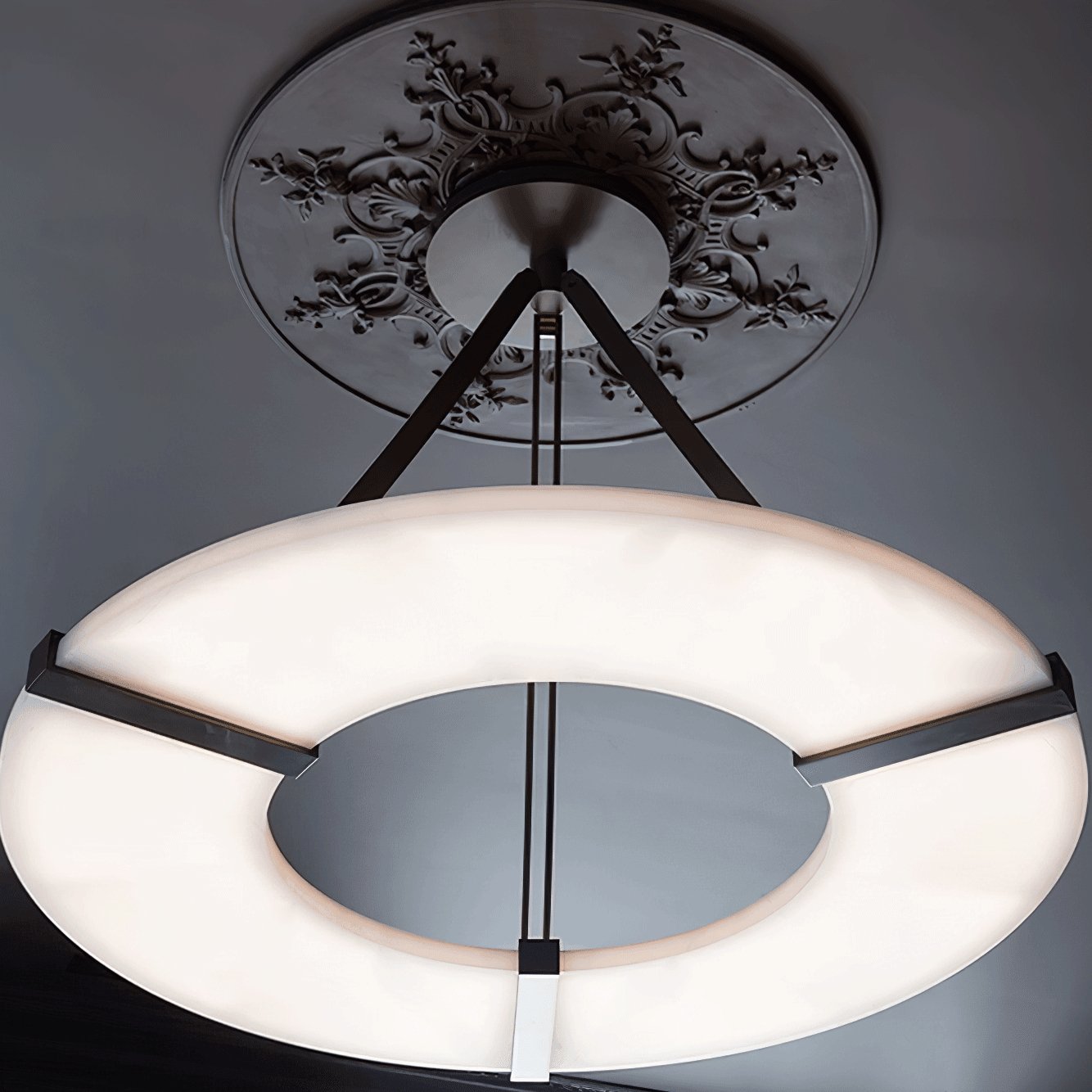 Althea Alabaster Ring Pendant Light Chandelier - Letslighting