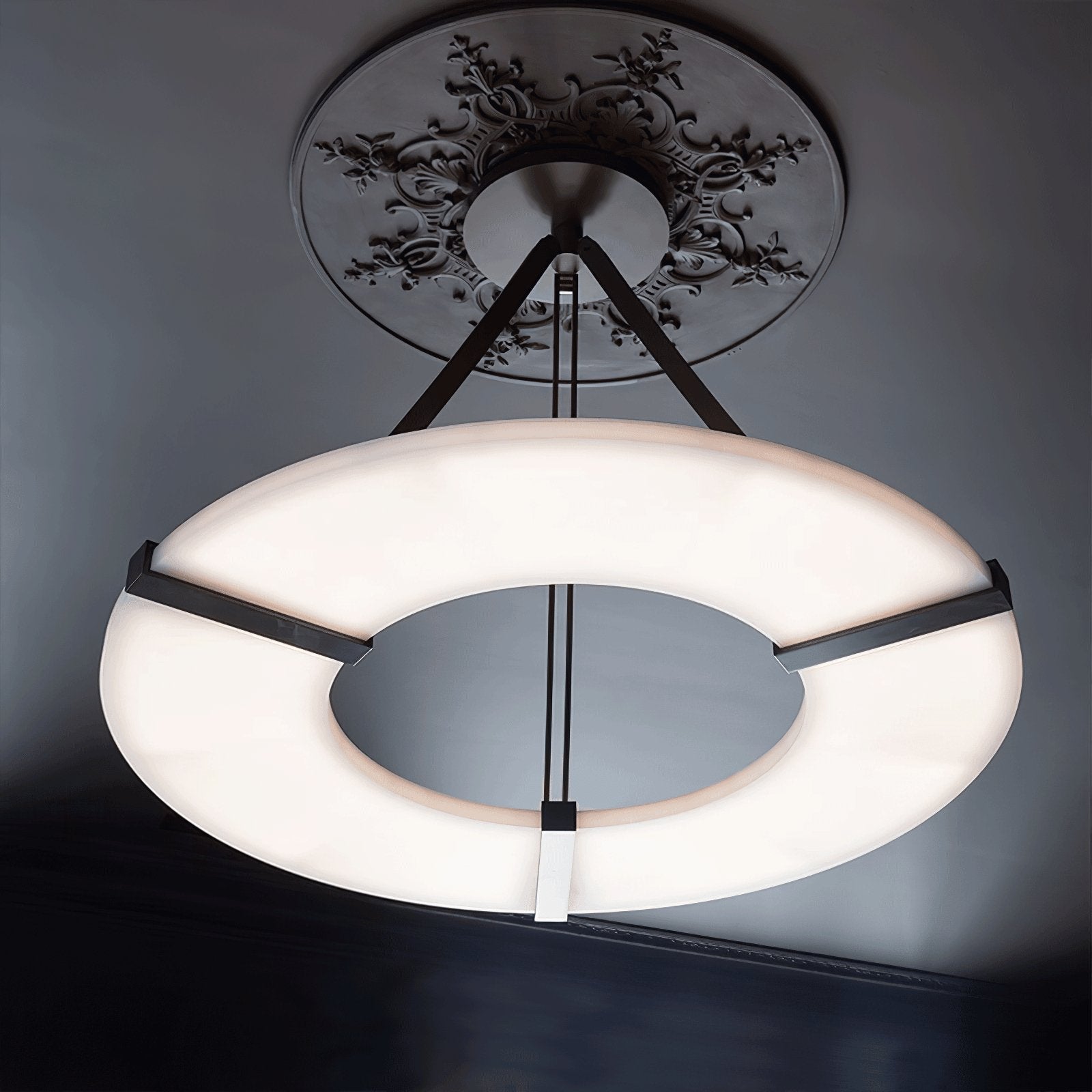 Althea Alabaster Ring Pendant Light Chandelier - Letslighting
