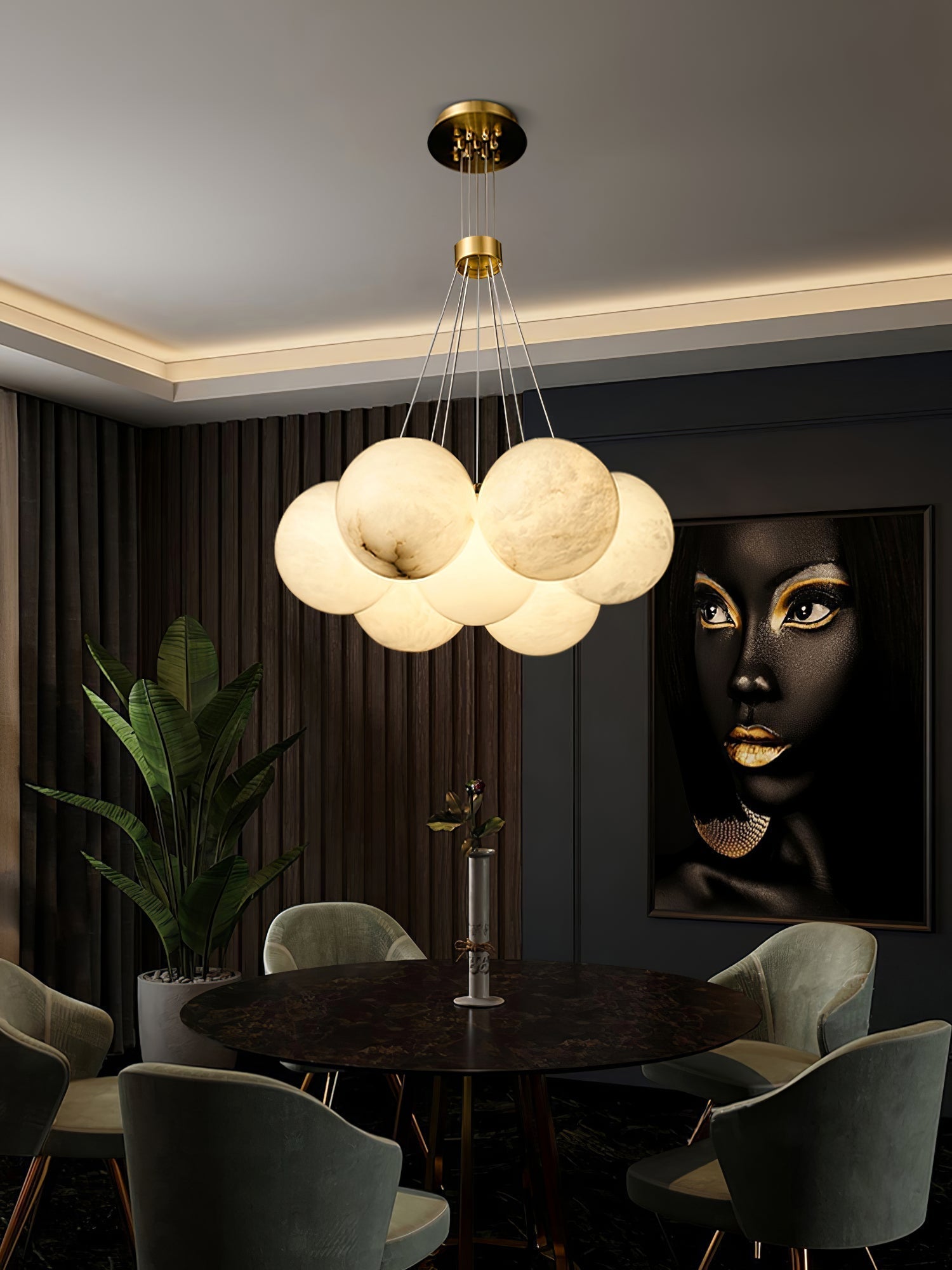 Zovenila Alabaster Chandelier - Letslighting