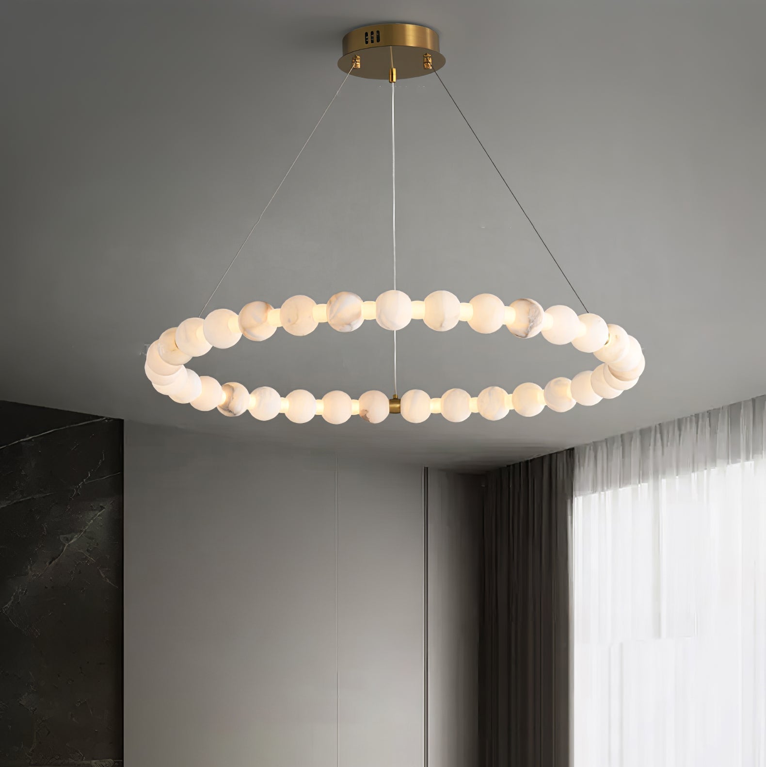 Orion Modern Alabaster Pendant Light - Letslighting