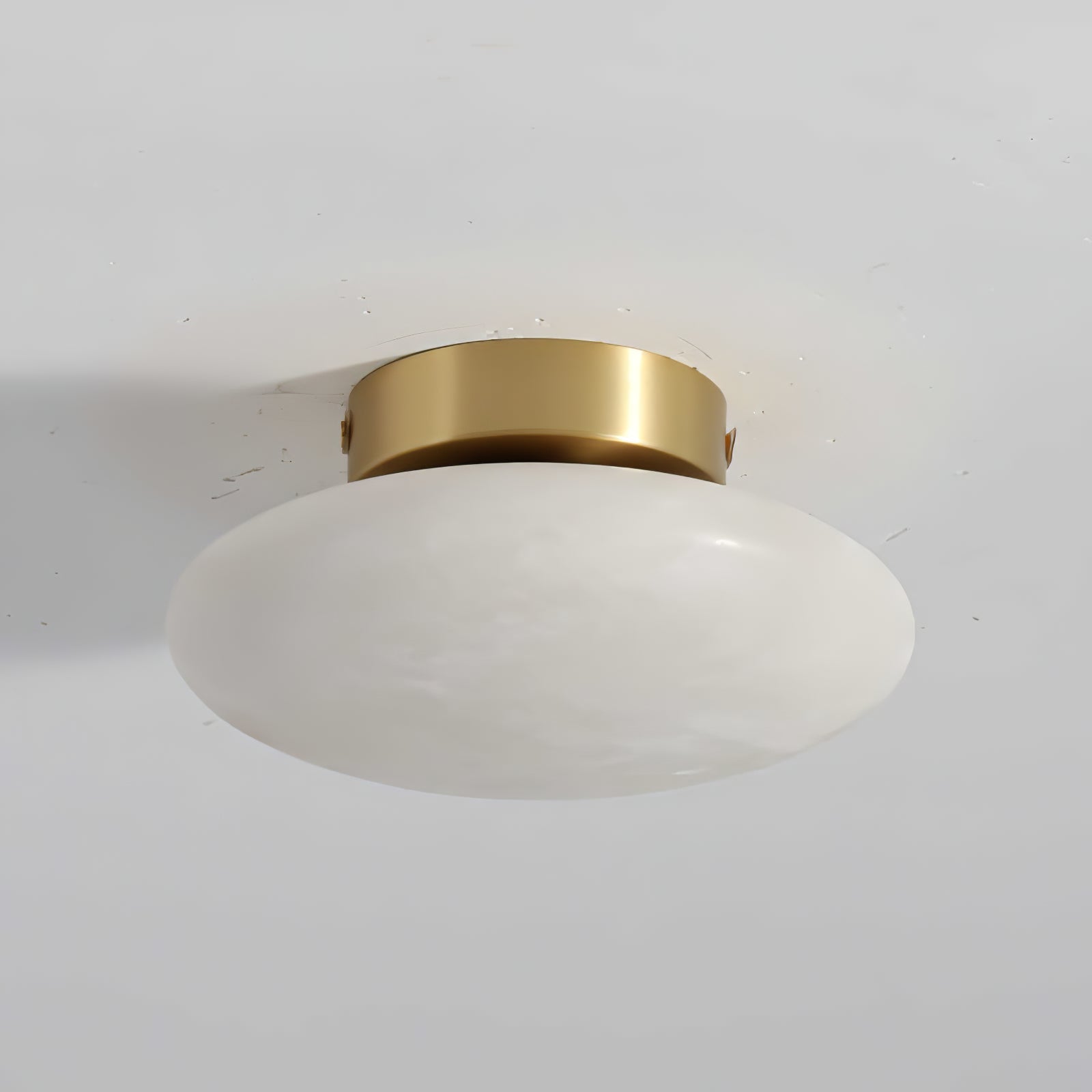Vanorara Minimalist Alabaster Flush Mount Light - Letslighting