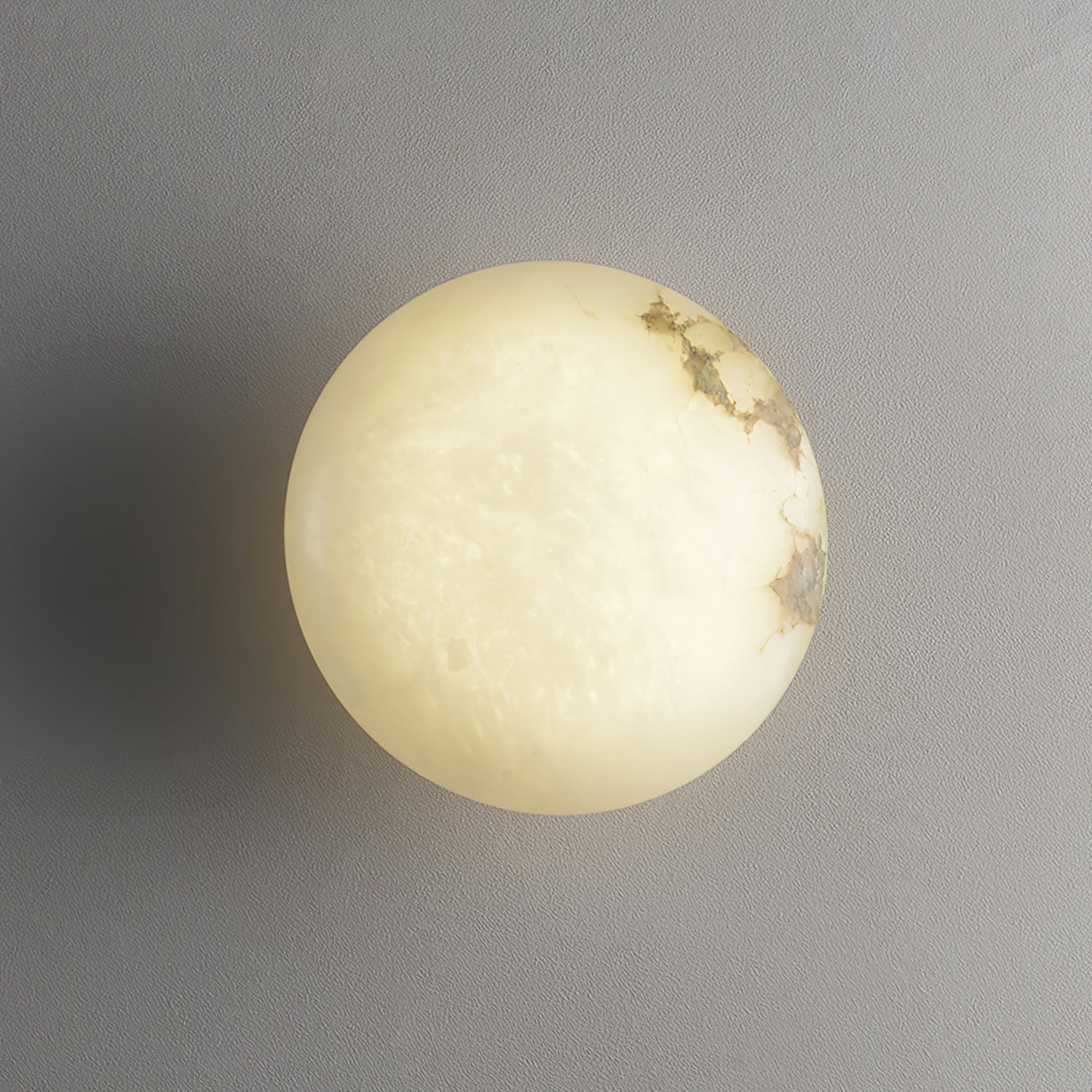 Vanorara Minimalist Alabaster Flush Mount Light - Letslighting