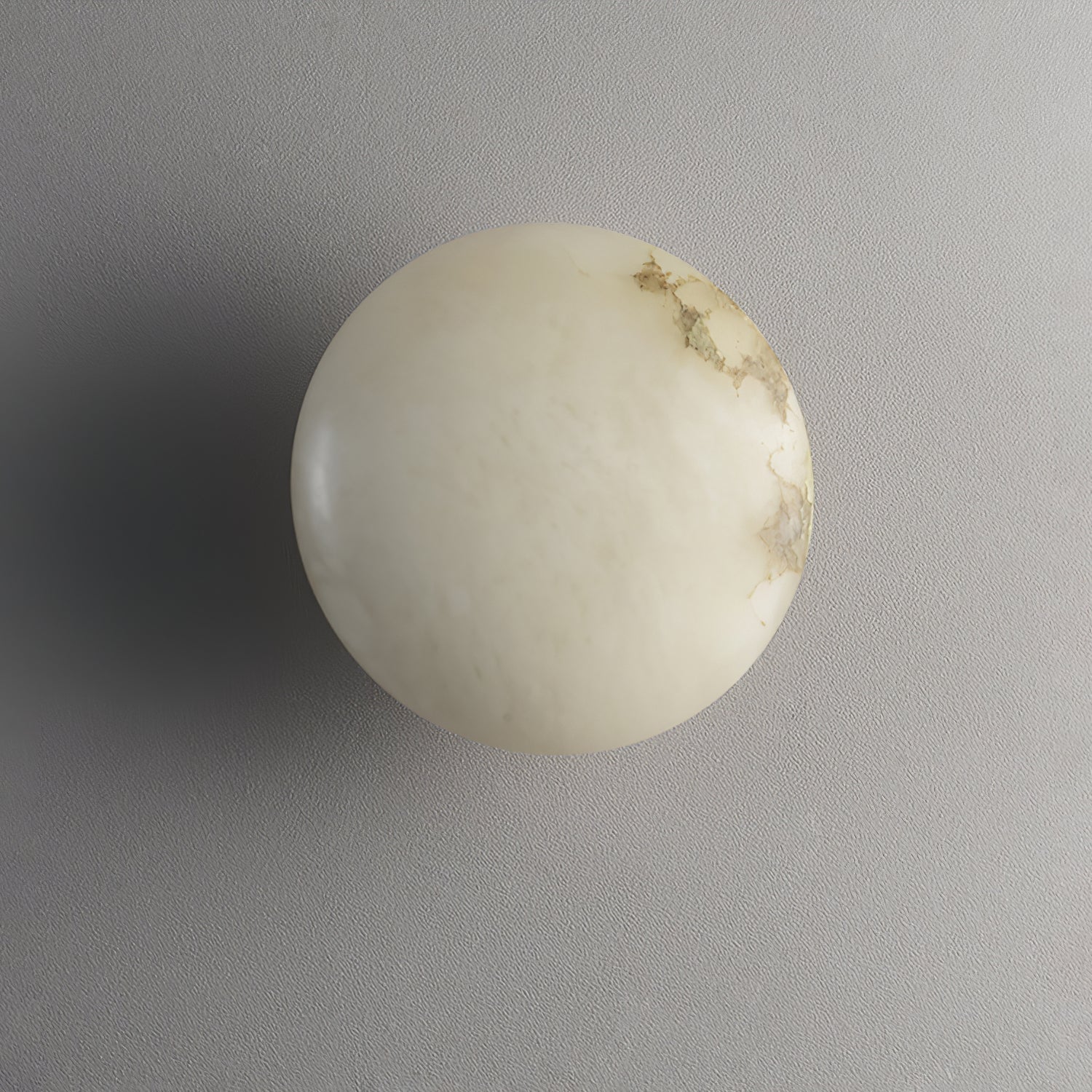Vanorara Minimalist Alabaster Flush Mount Light - Letslighting