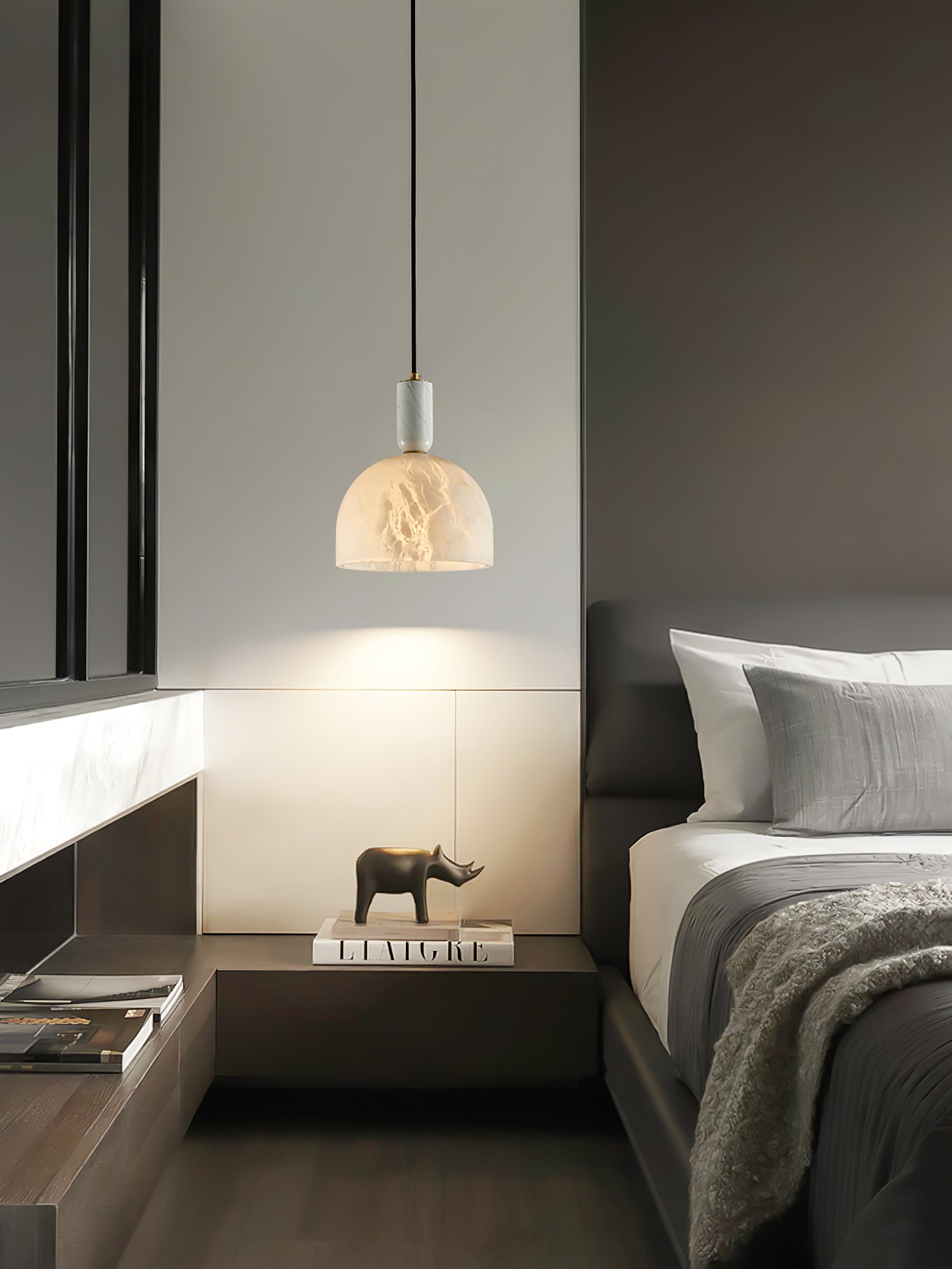 Culiror Minimalist Alabaster Pendant Light - Letslighting
