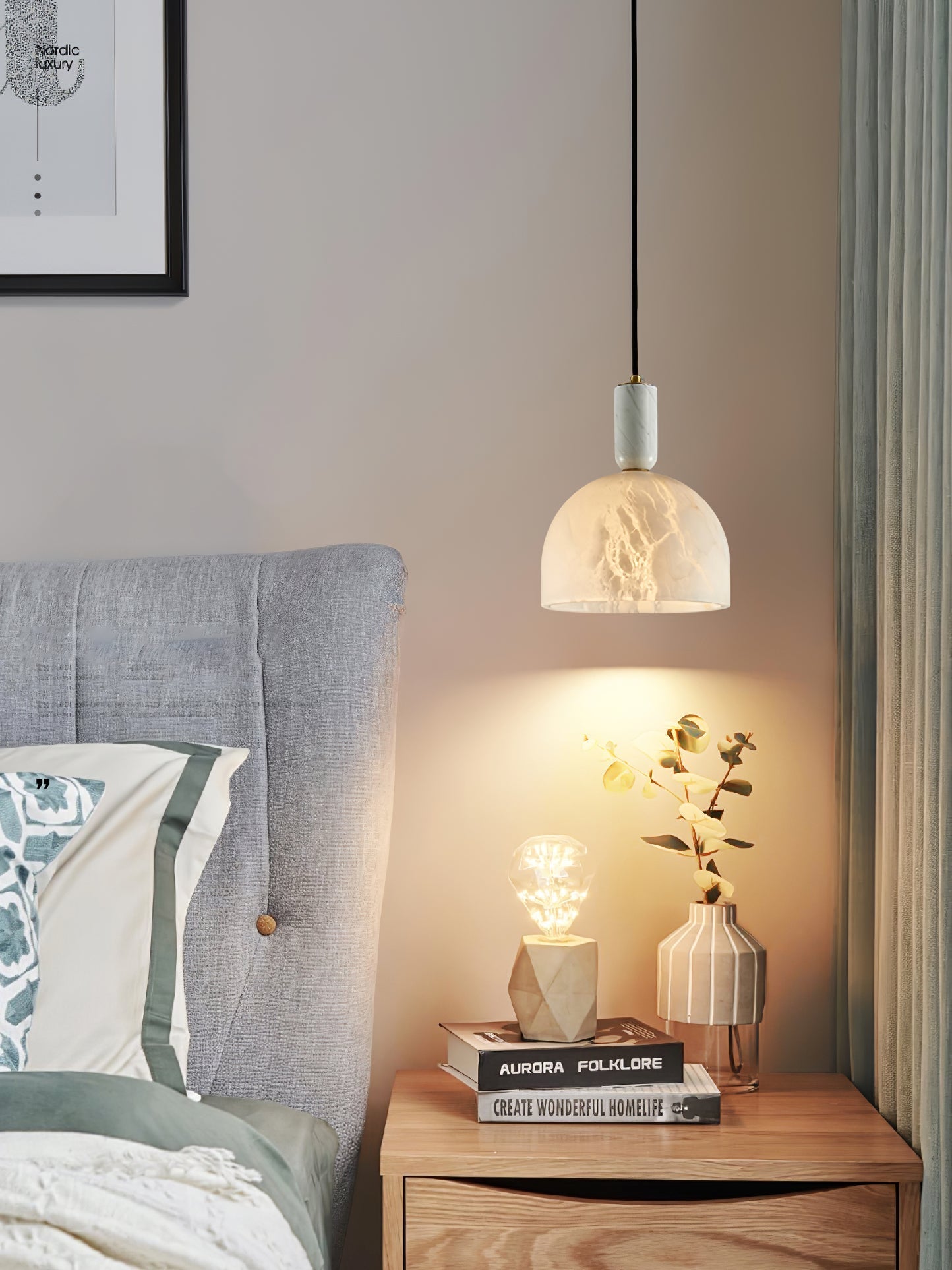 Culiror Minimalist Alabaster Pendant Light - Letslighting