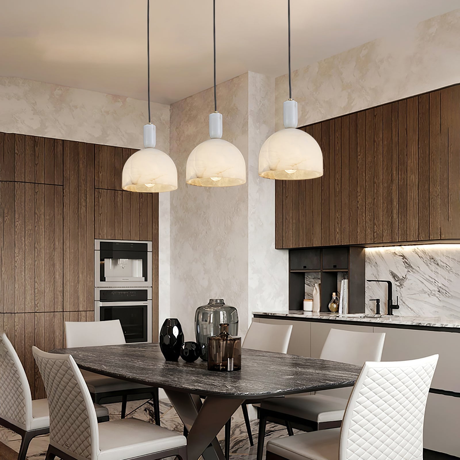 Culiror Minimalist Alabaster Pendant Light - Letslighting