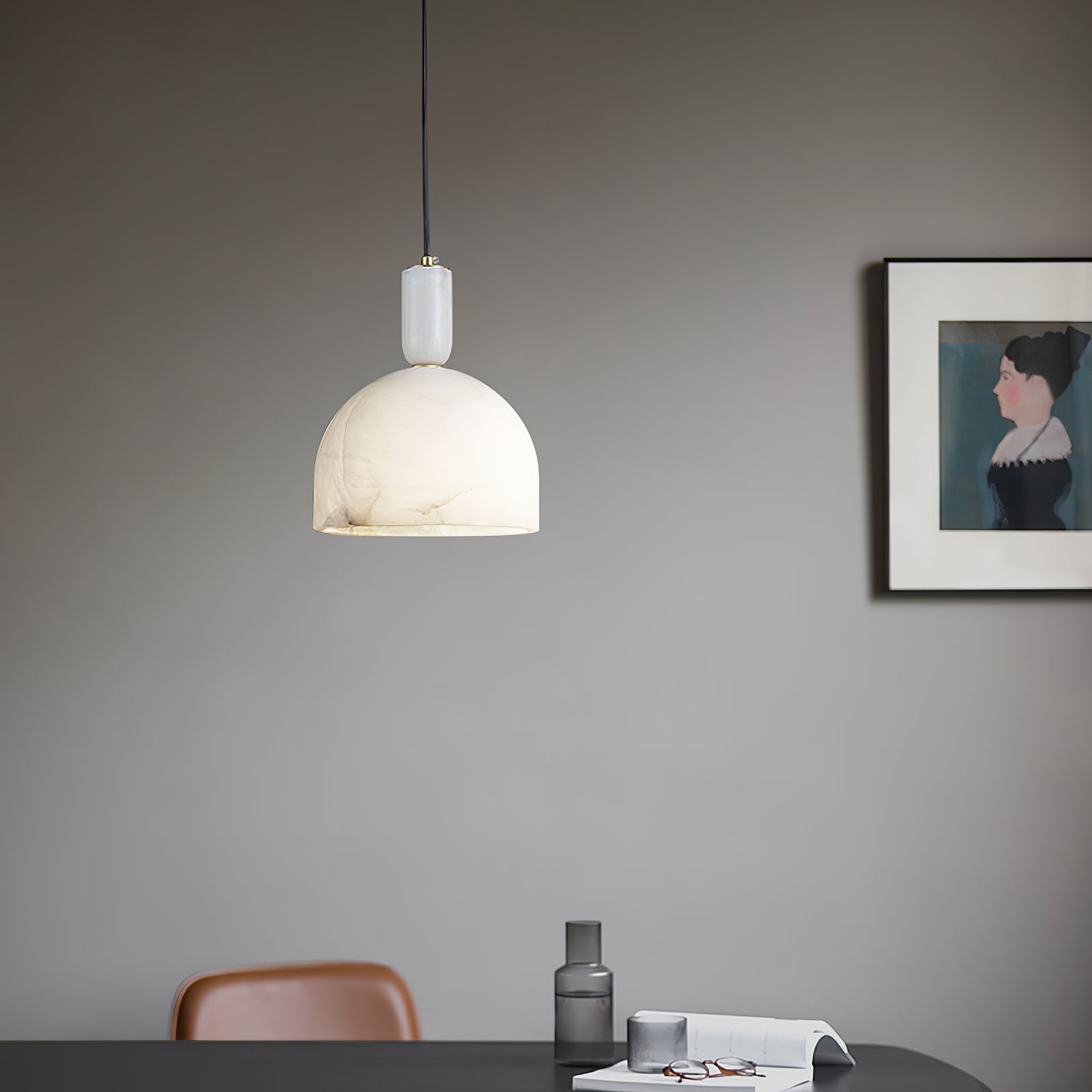 Culiror Minimalist Alabaster Pendant Light - Letslighting