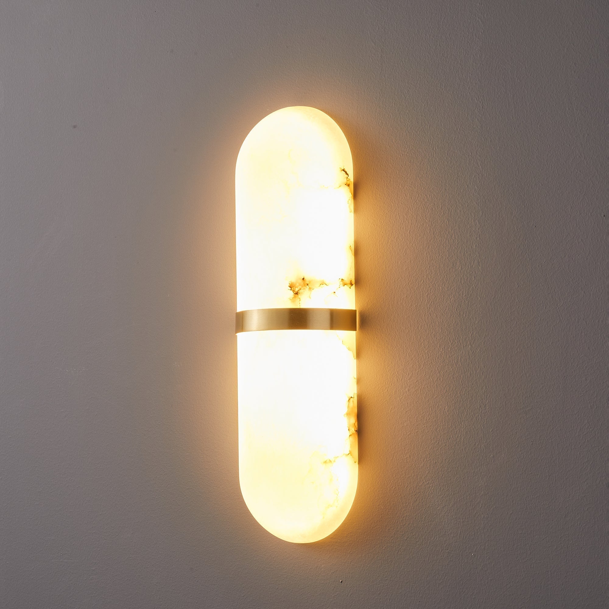Ostruvyd Luxury Pill Alabaster Wall Lamp - Lamp Copper