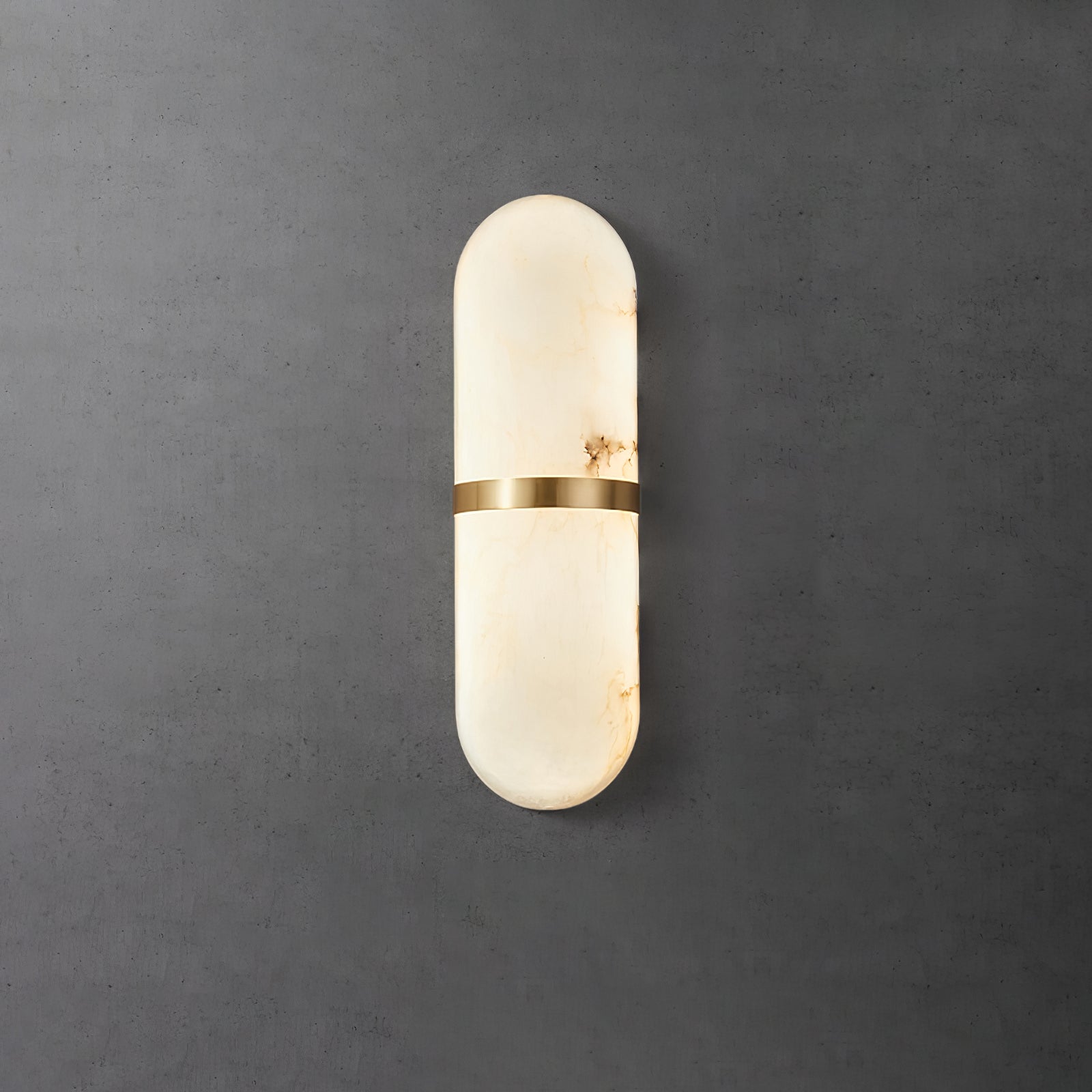 Ostruvyd Luxury Pill Alabaster Wall Lamp - Lamp Copper