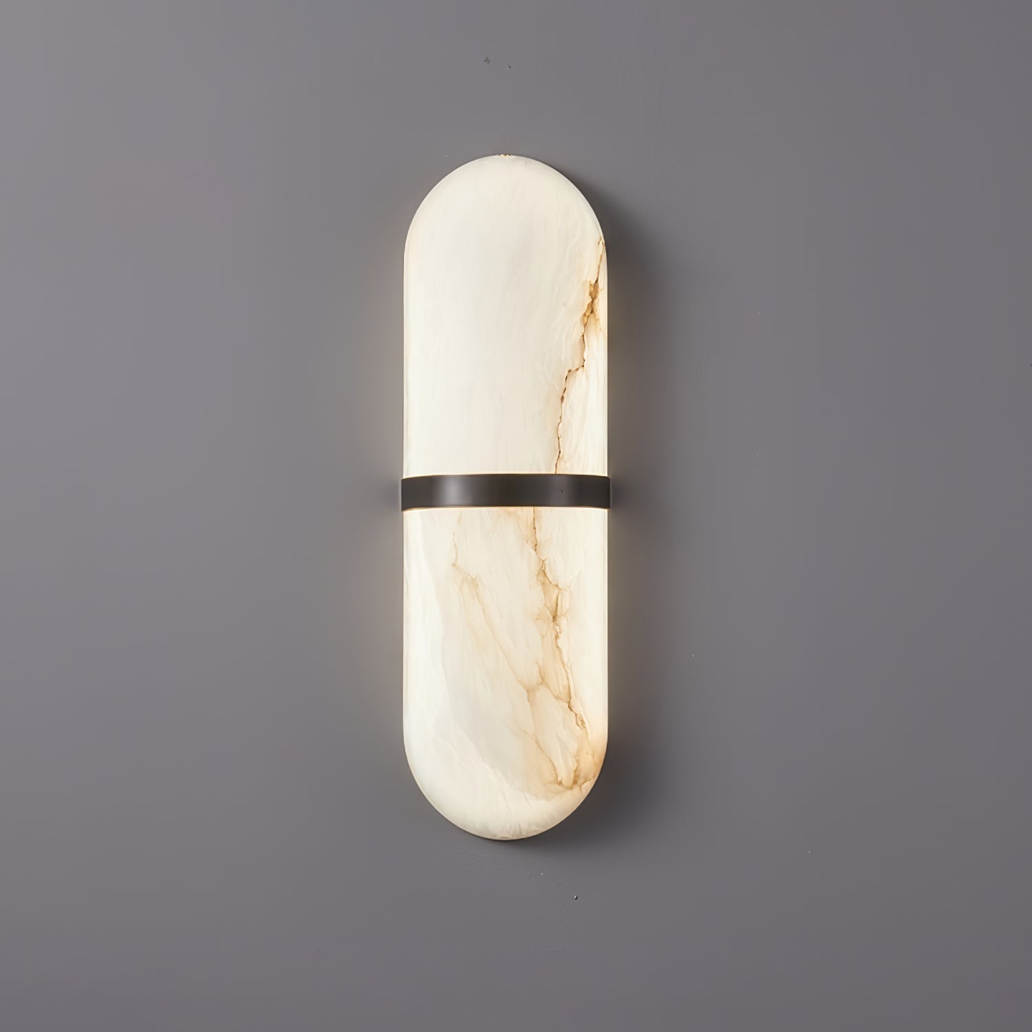 Ostruvyd Luxury Pill Alabaster Wall Lamp - Lamp Copper