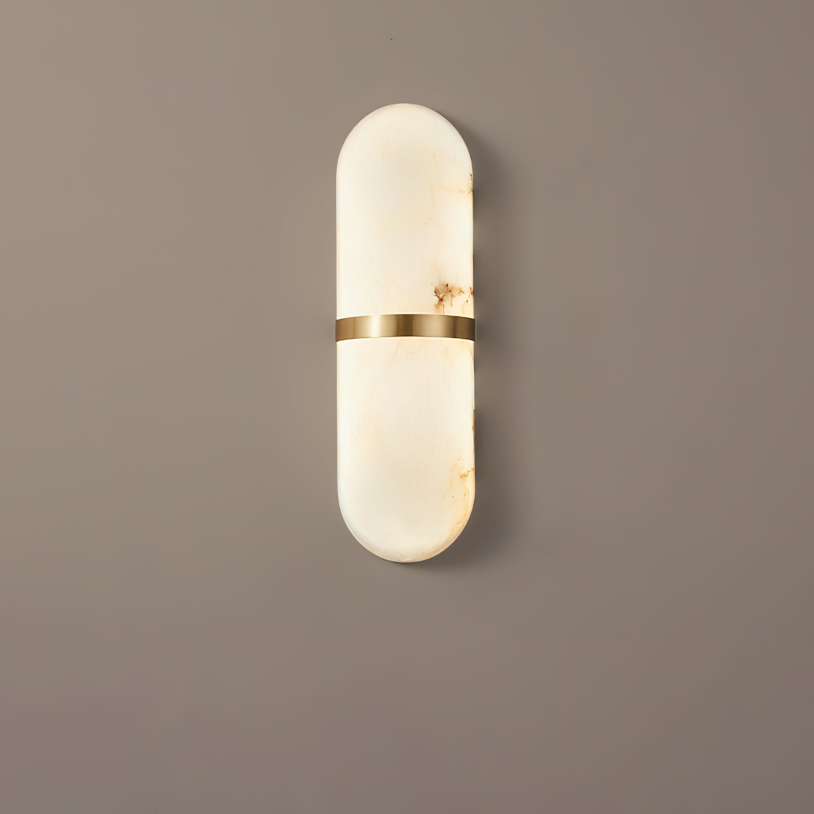 Ostruvyd Luxury Pill Alabaster Wall Lamp - Lamp Copper