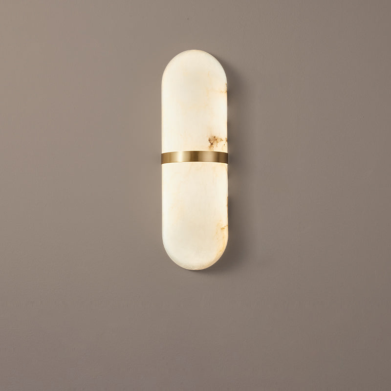 Vitheion Minimalist Alabaster Wall Light - Letslighting